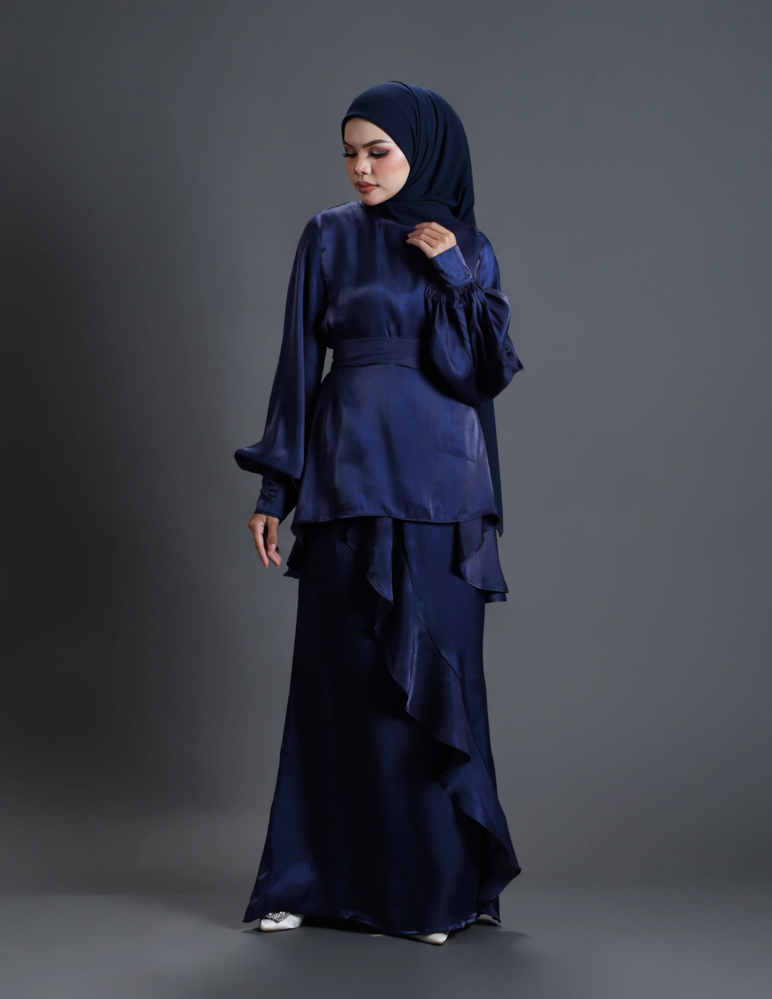 AINARA KURUNG (NAVY BLUE) - Image 3