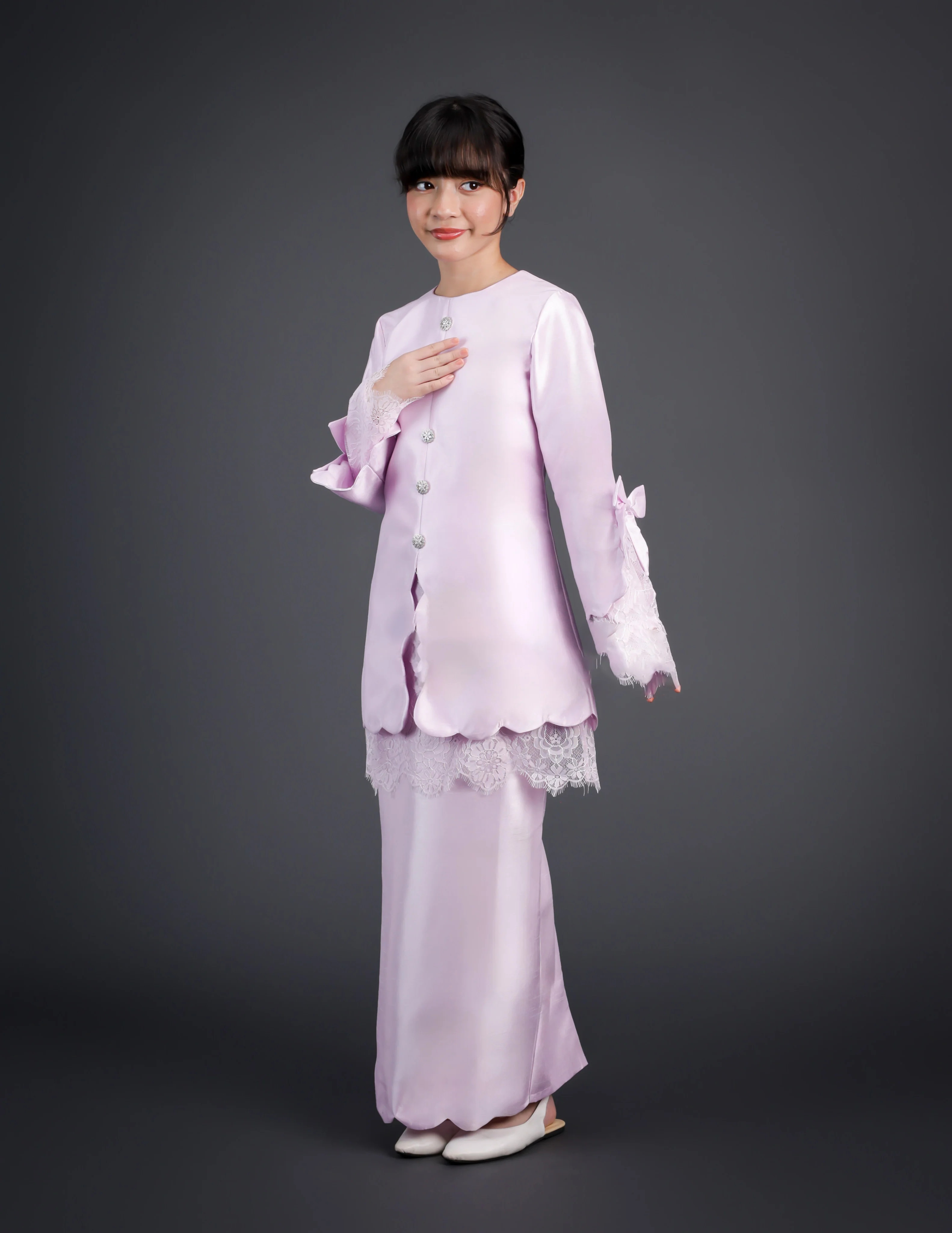ARIYANA KEBAYA KIDS (LILAC) - Image 3