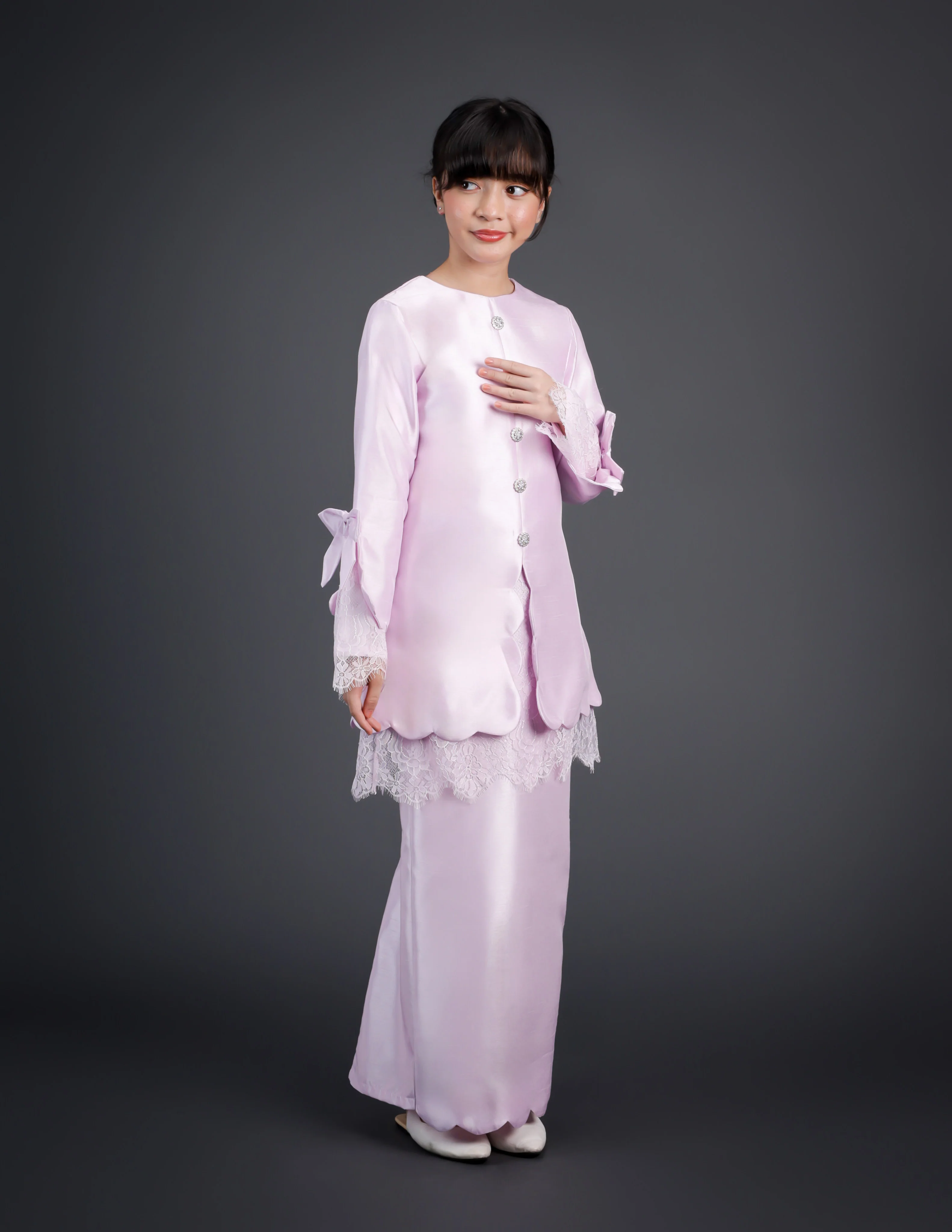 ARIYANA KEBAYA KIDS (LILAC) - Image 4