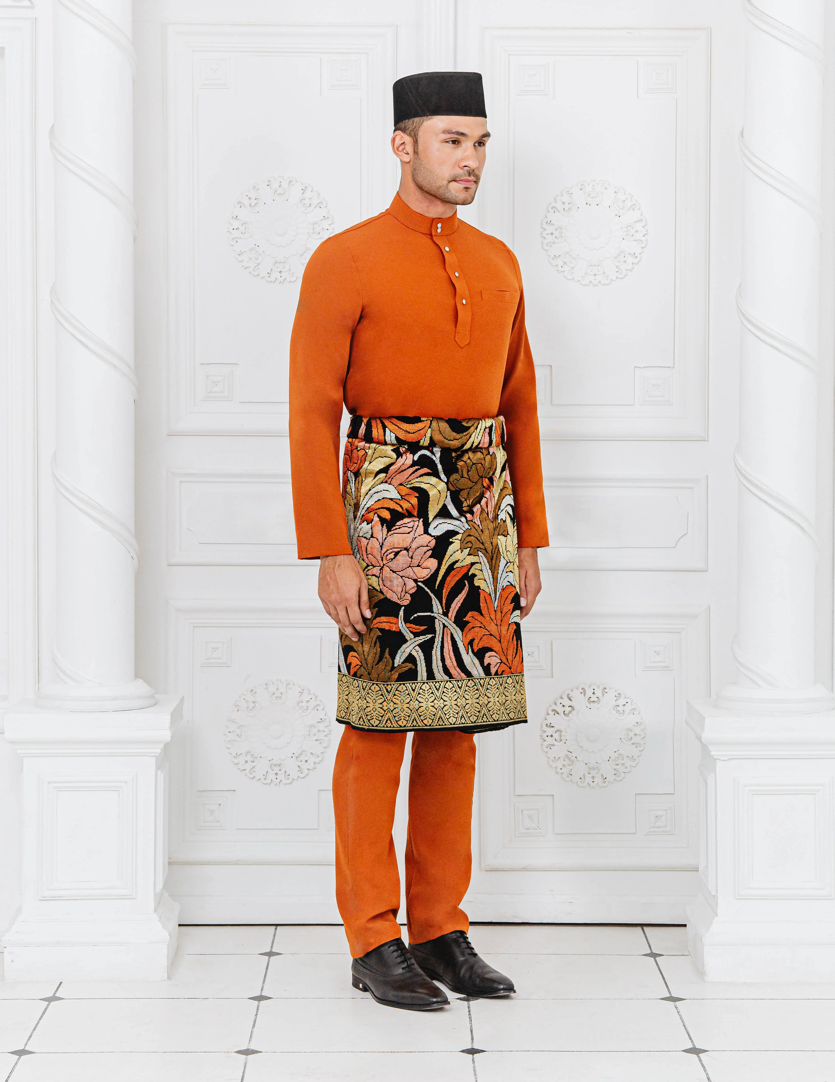 BAJU MELAYU (BURNT ORANGE) - Image 3