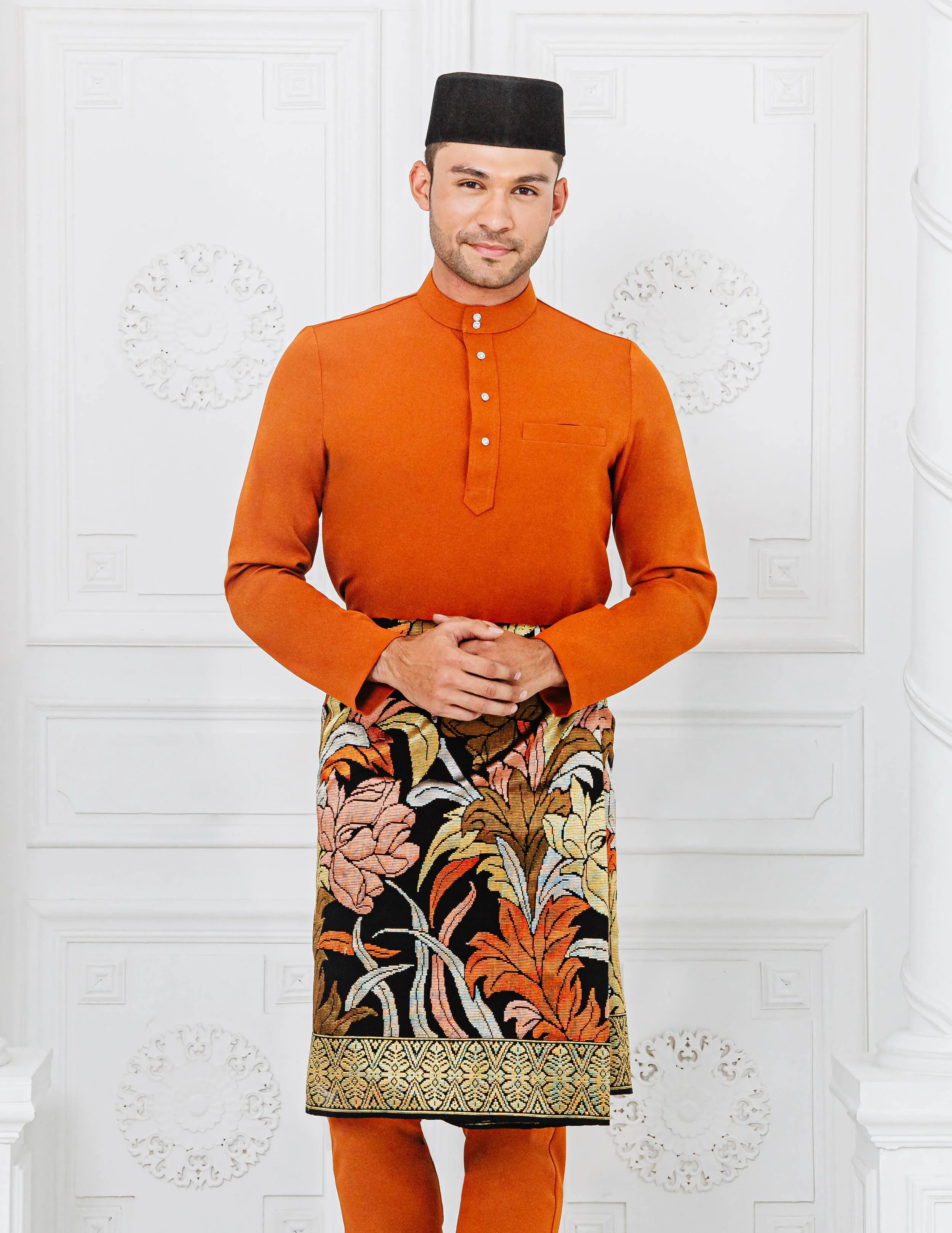 BAJU MELAYU (BURNT ORANGE) - Image 4