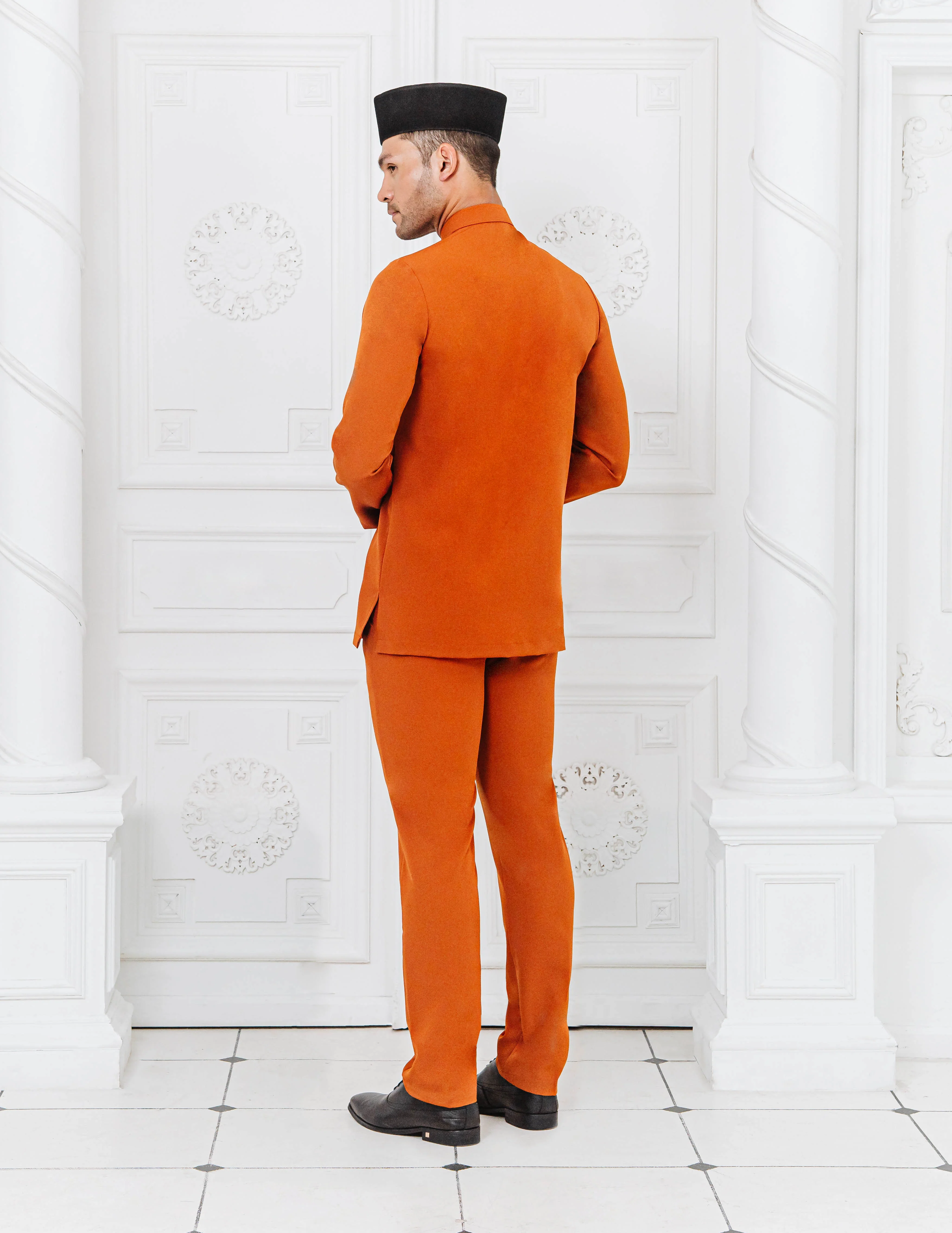 BAJU MELAYU (BURNT ORANGE) - Image 5