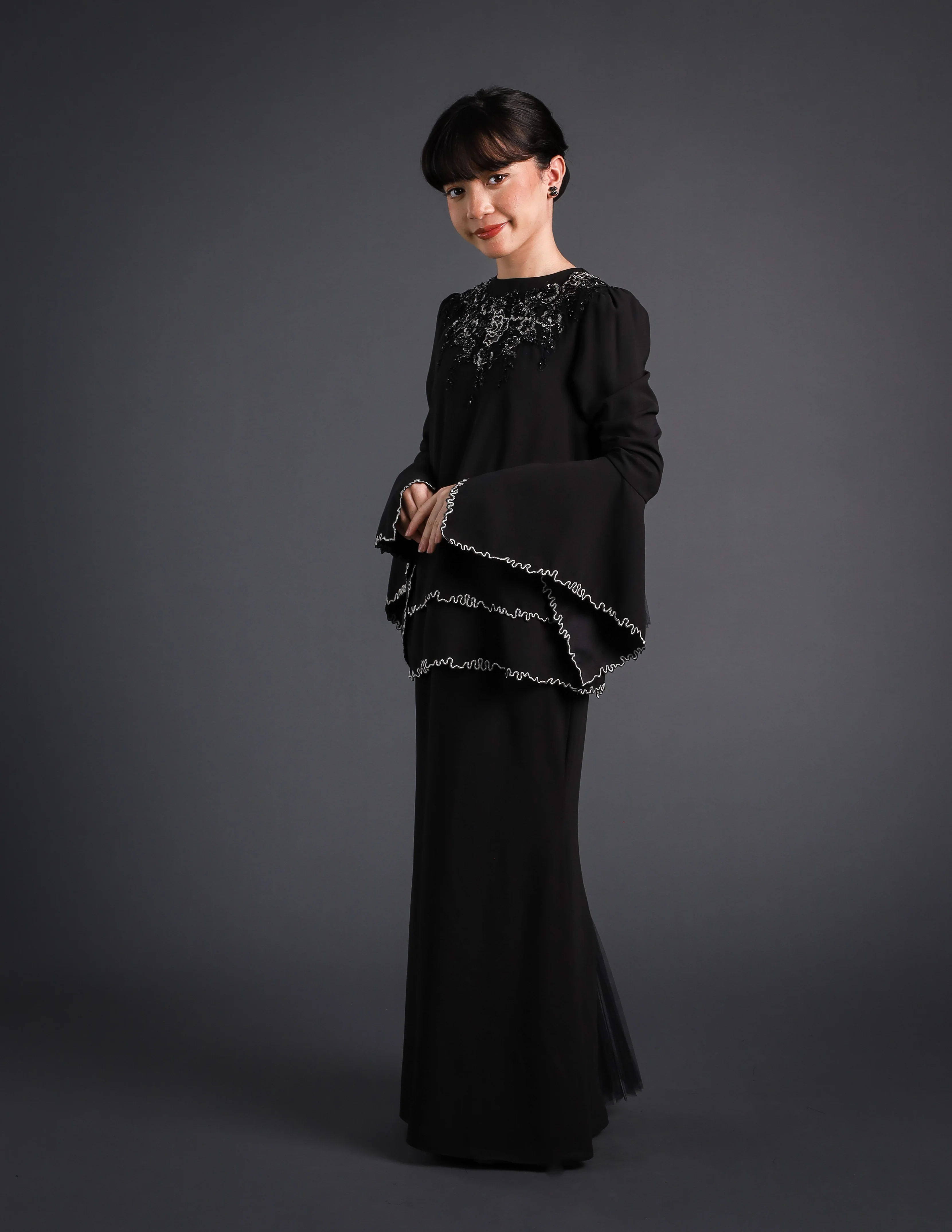 EMMELYN KURUNG KIDS (BLACK) - Image 4