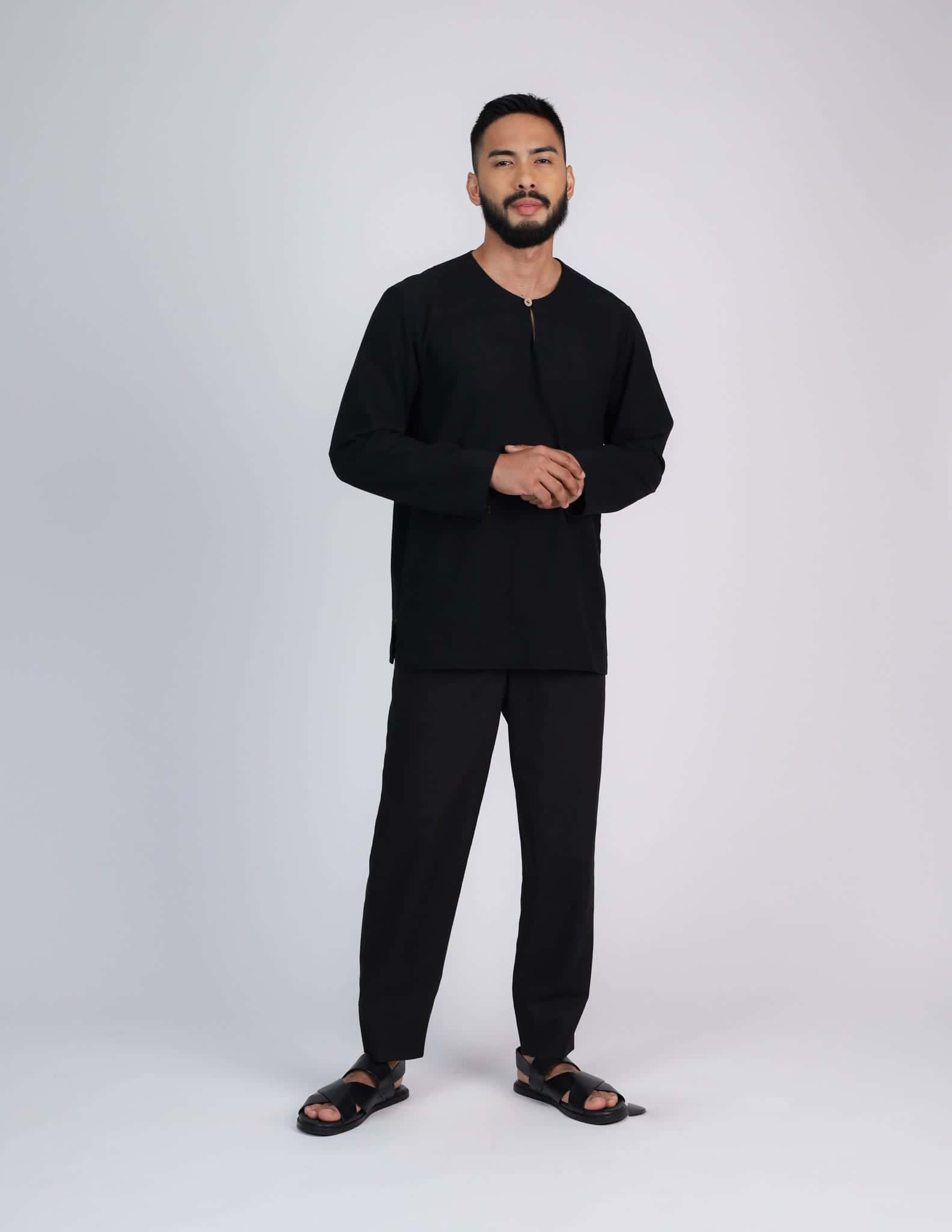 HAIDAR KURTA (BLACK) - Image 3
