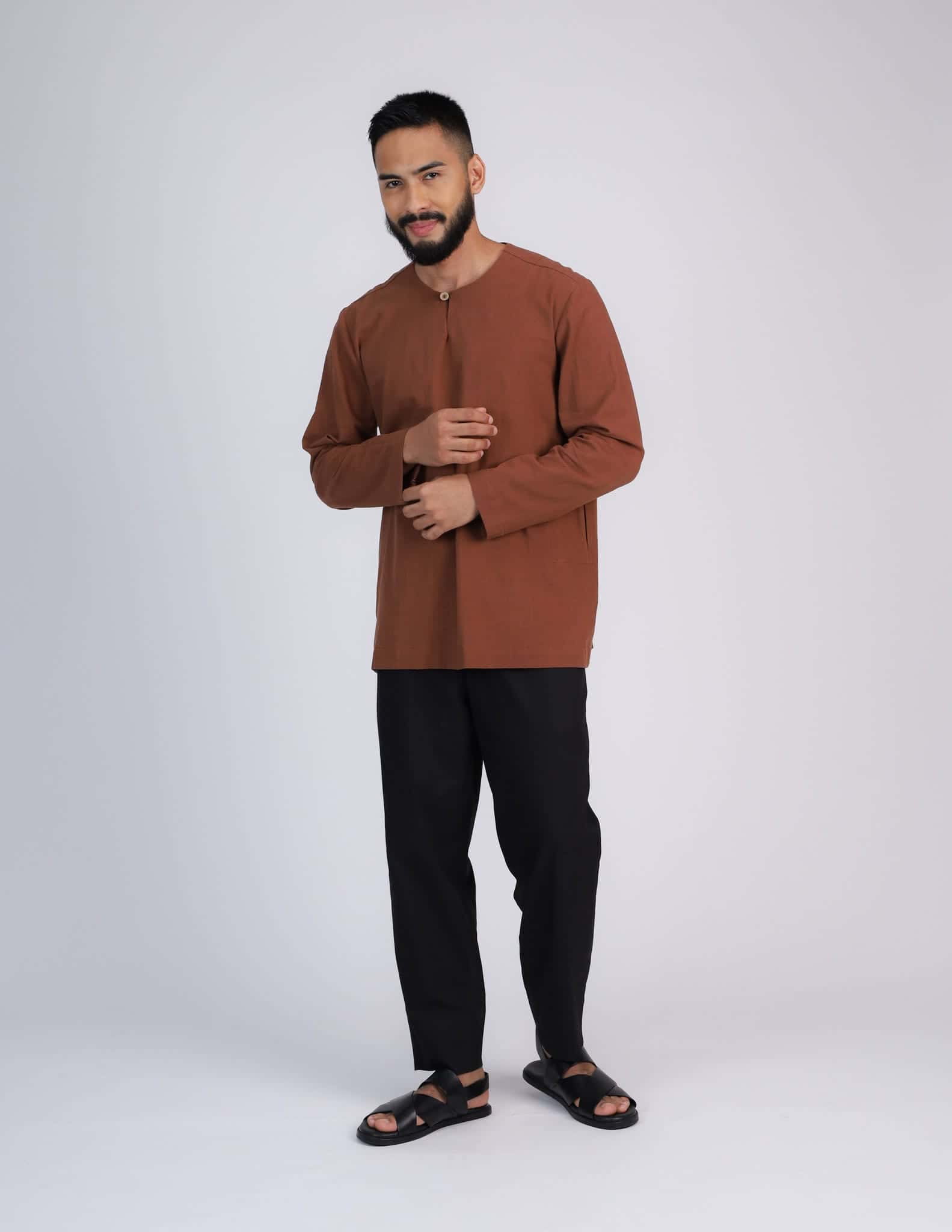HAIDAR KURTA (BROWN) - Image 4