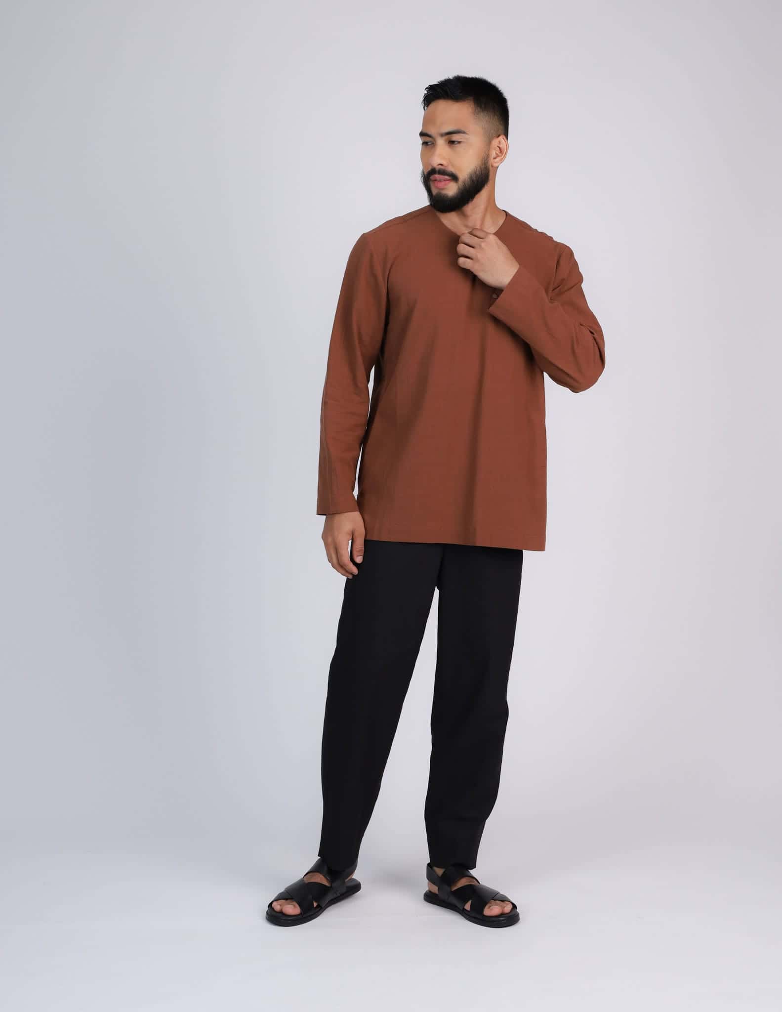 HAIDAR KURTA (BROWN) - Image 5