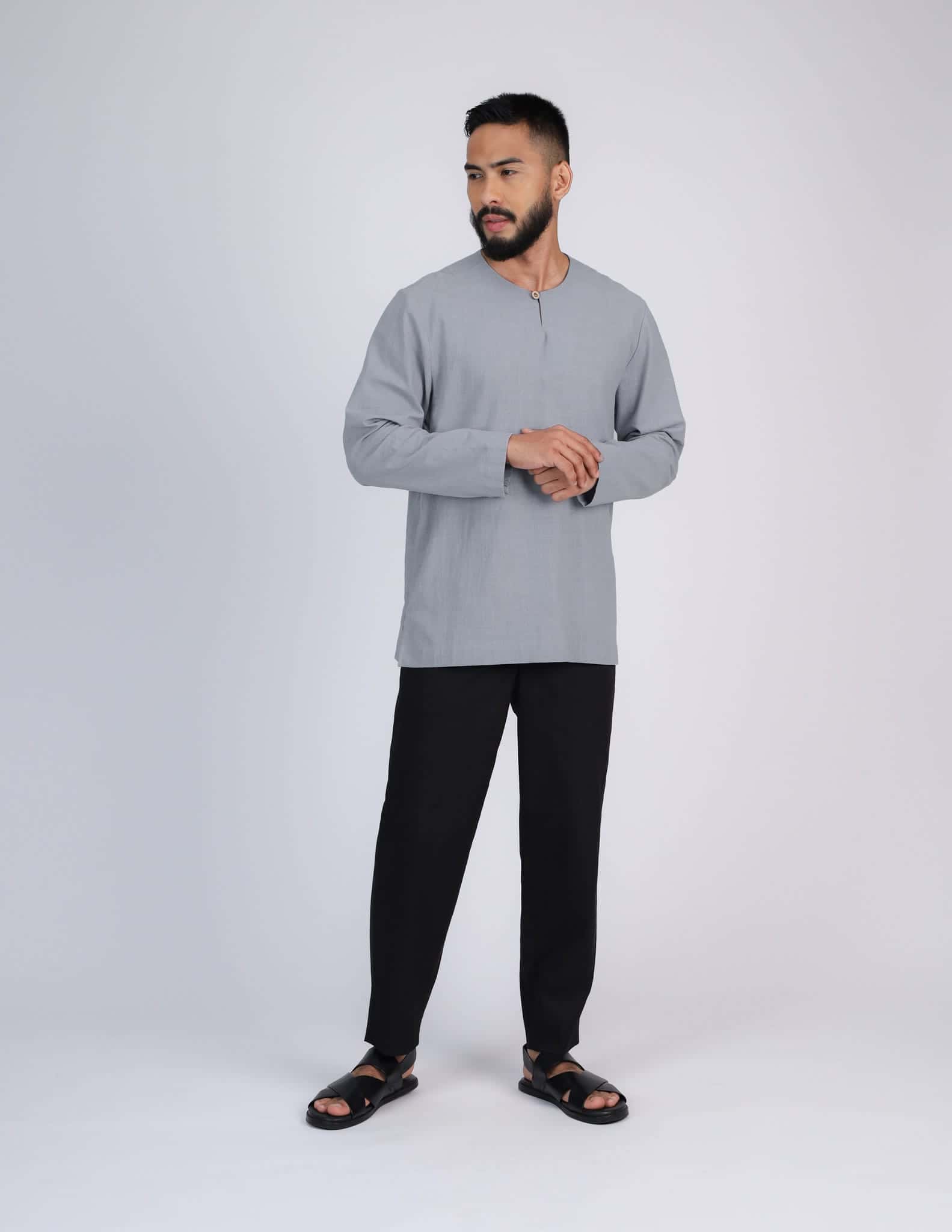 HAIDAR KURTA (GREY) - Image 5