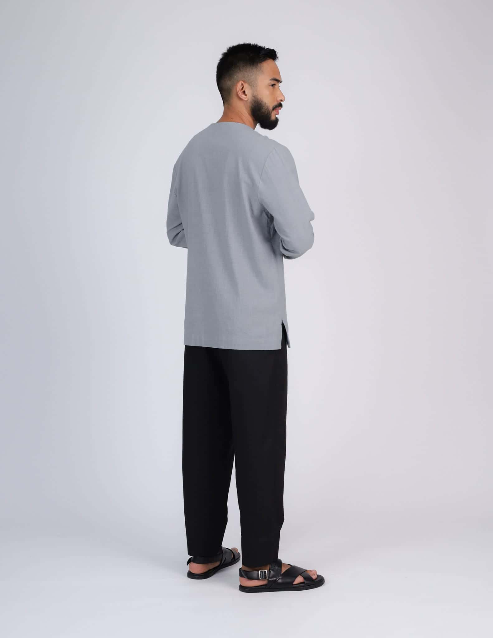 HAIDAR KURTA (GREY) - Image 6