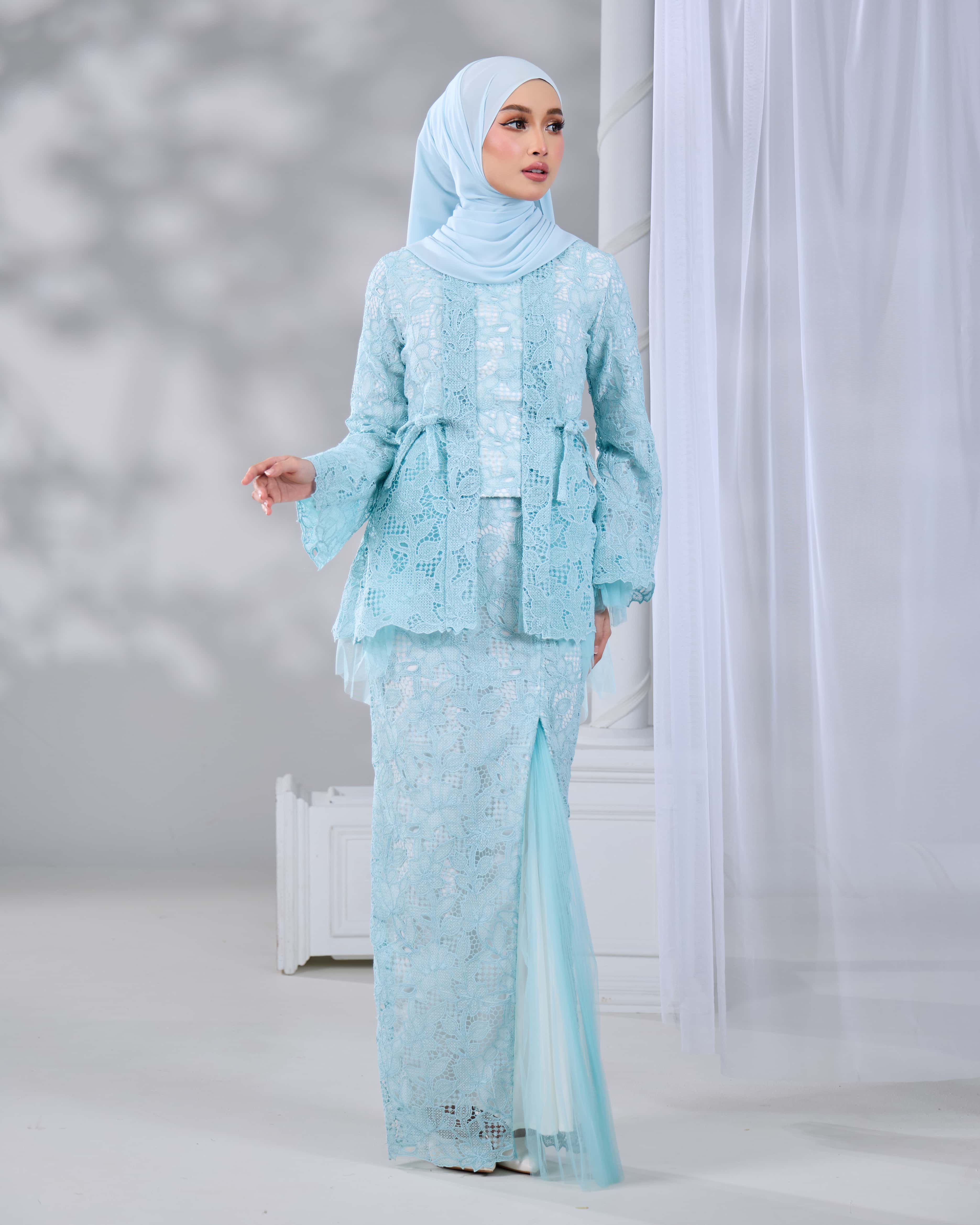 HANANIA KEBAYA (AQUA BLUE) - Image 4