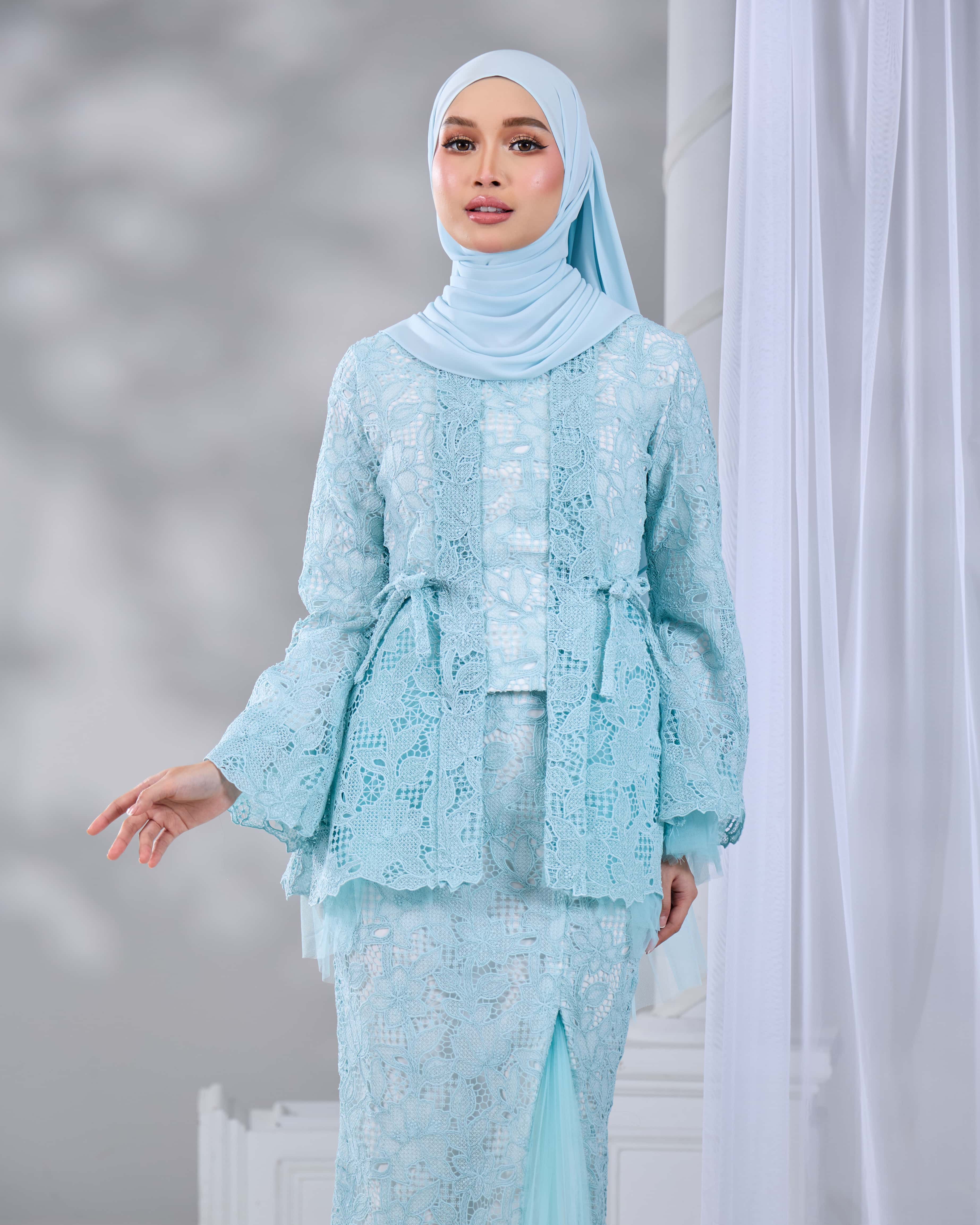 HANANIA KEBAYA (AQUA BLUE) - Image 6