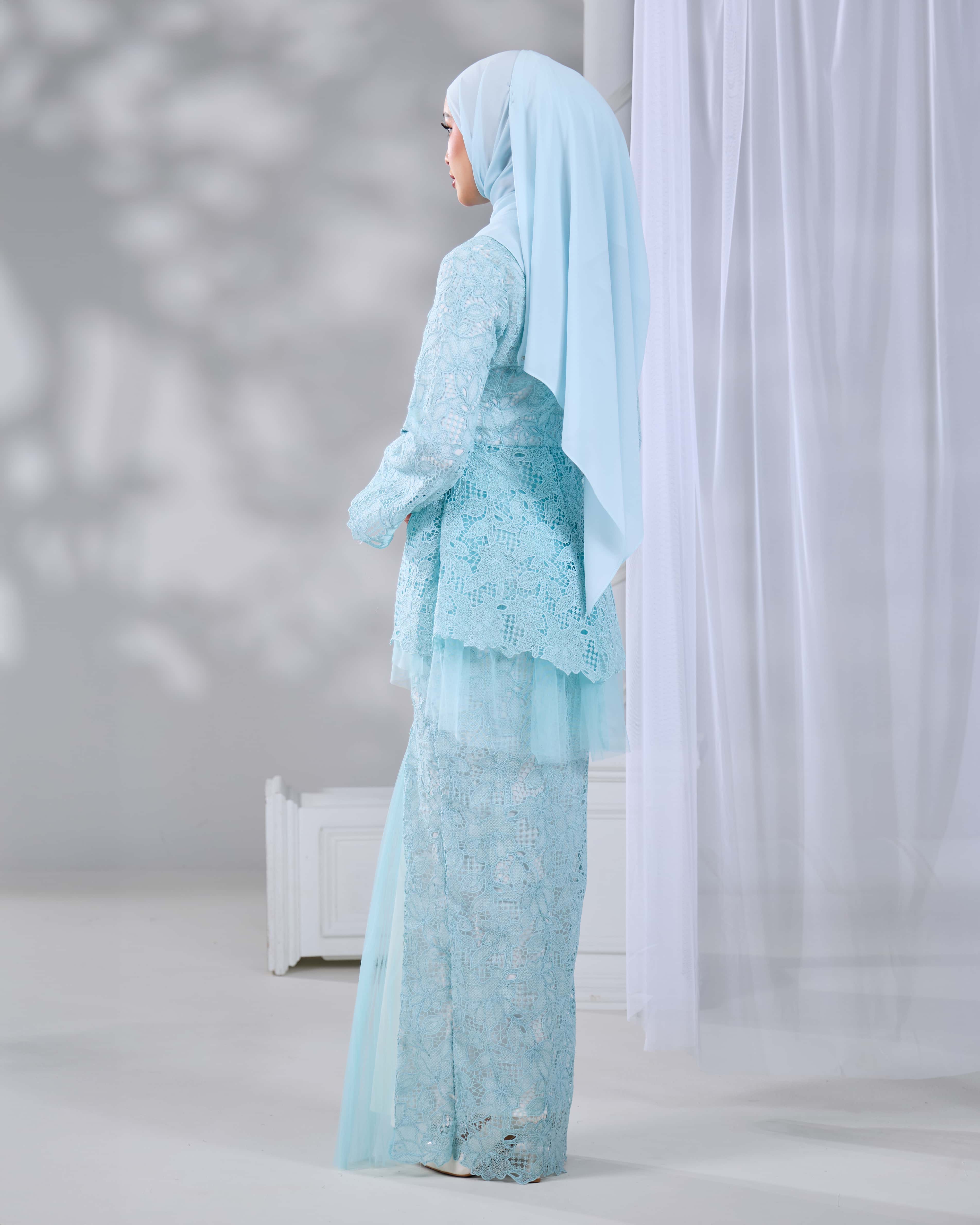 HANANIA KEBAYA (AQUA BLUE) - Image 7