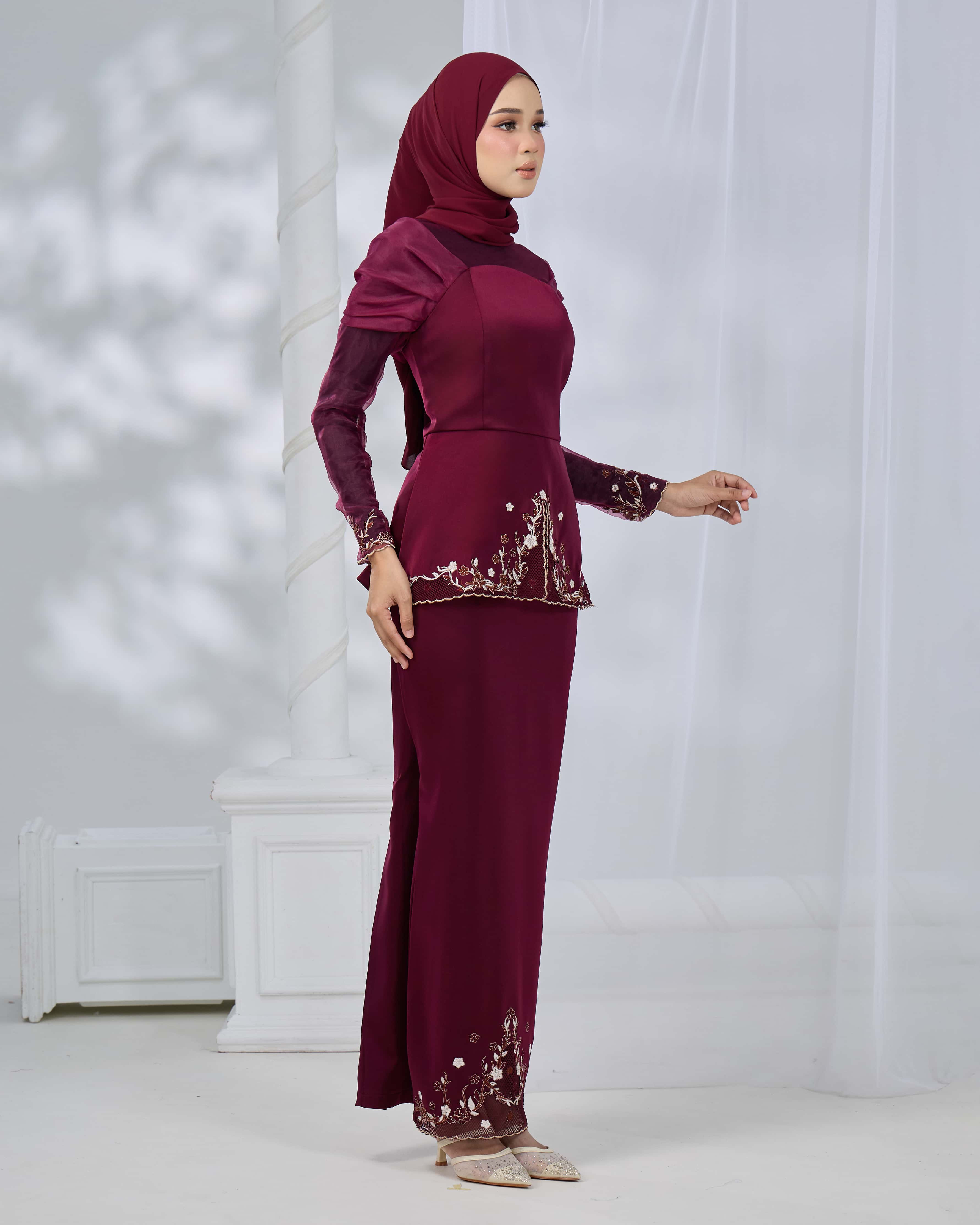 KIRANA KURUNG (BURGUNDY) - Image 5