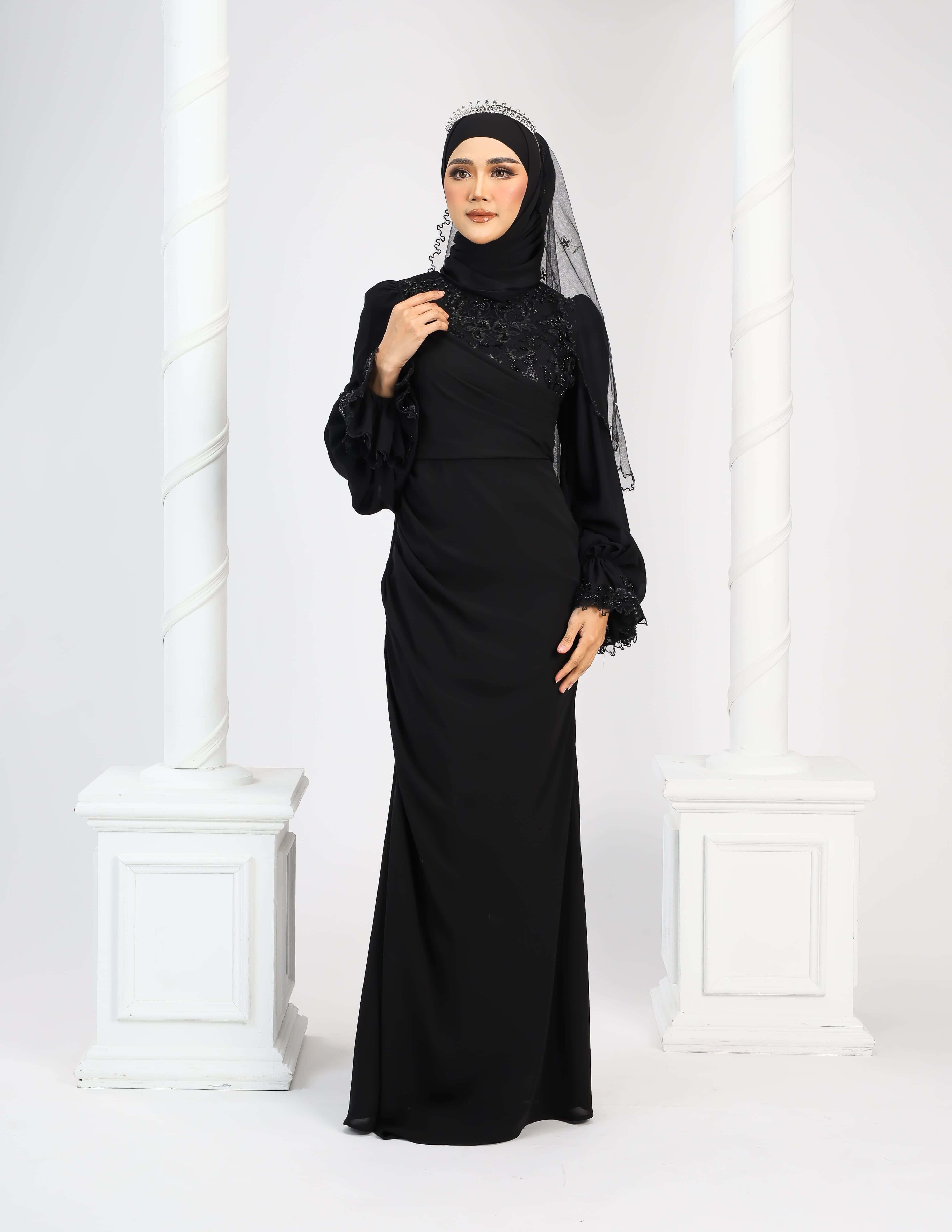 LENORA DRESS (BLACK) - Image 3