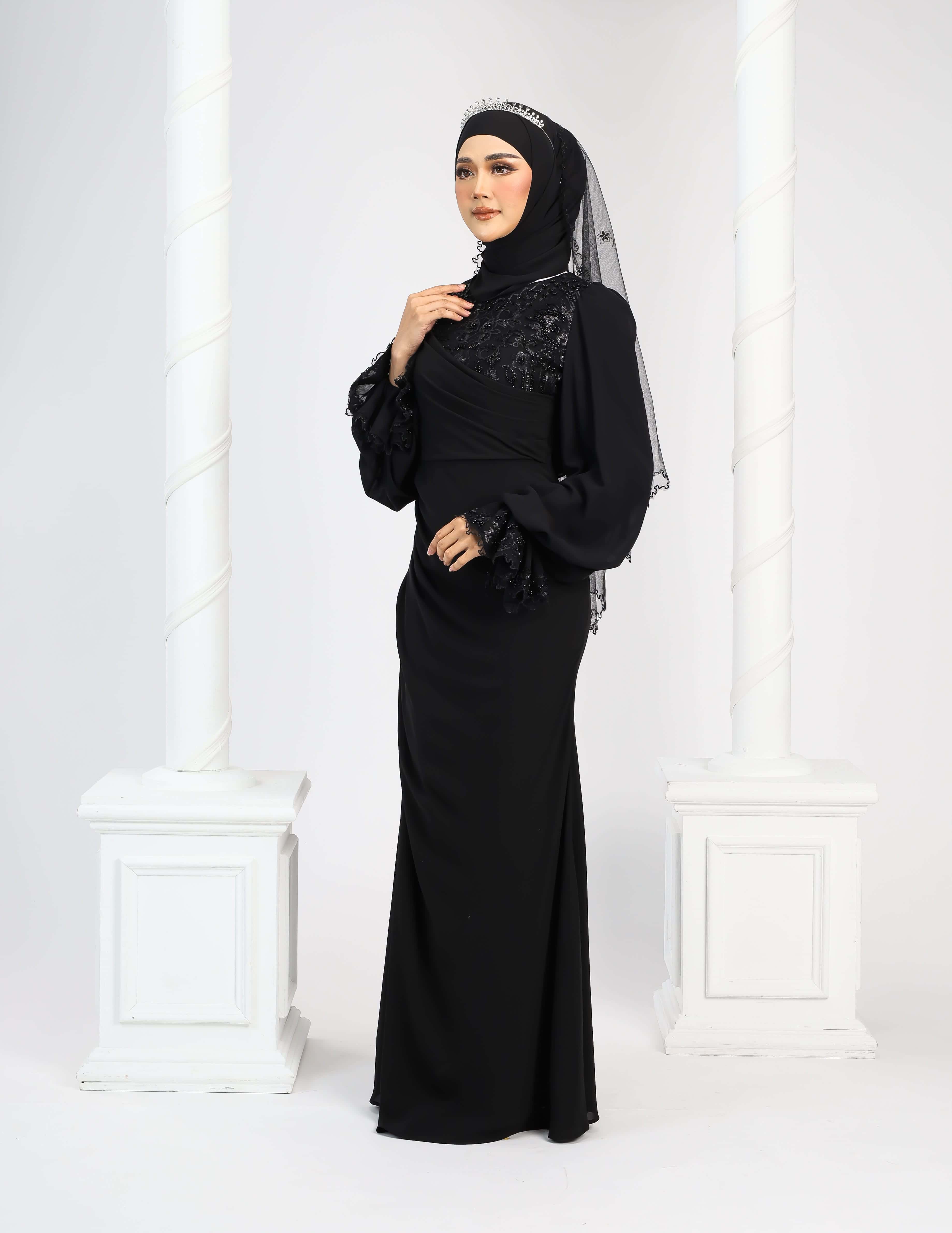 LENORA DRESS (BLACK) - Image 4
