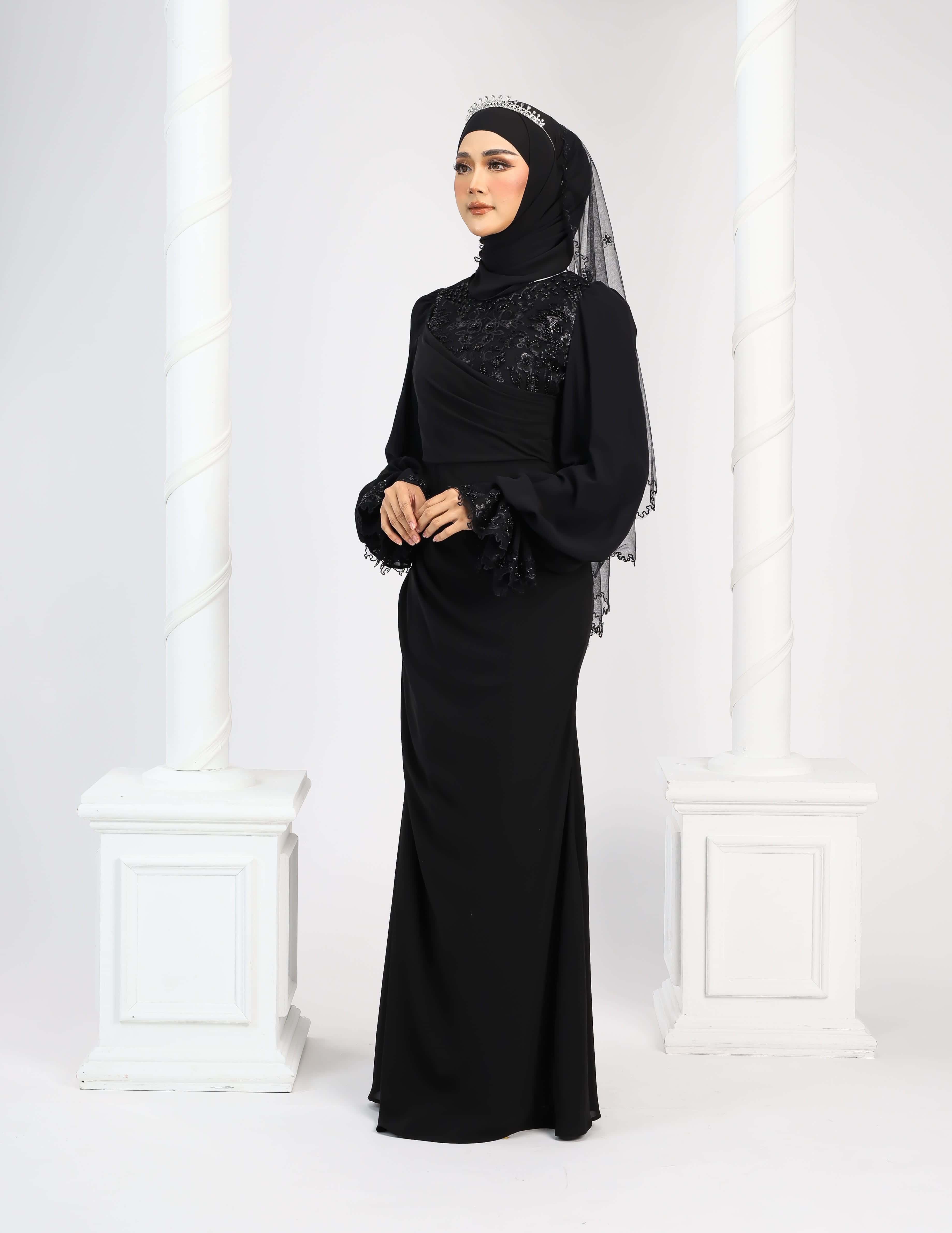 LENORA DRESS (BLACK) - Image 5