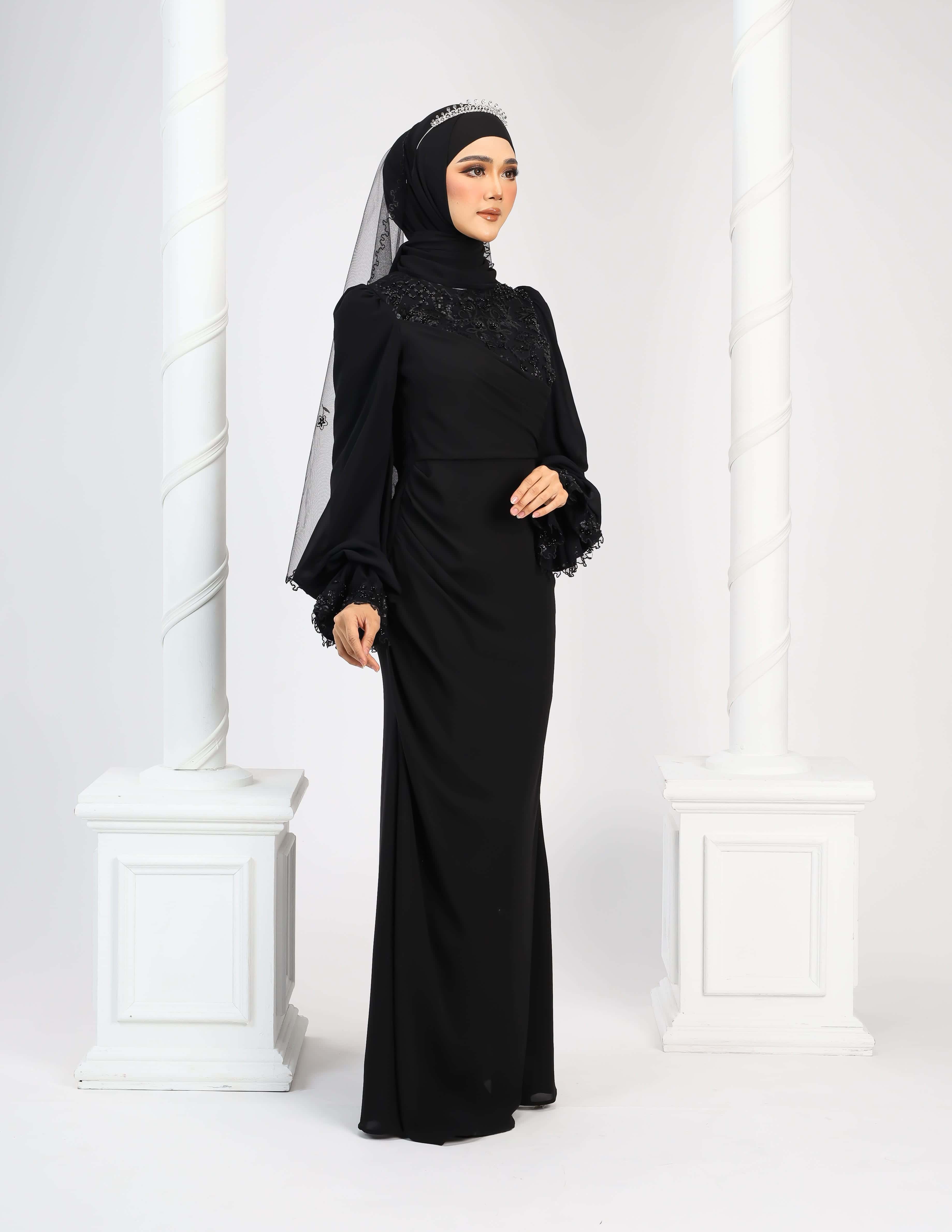 LENORA DRESS (BLACK) - Image 6