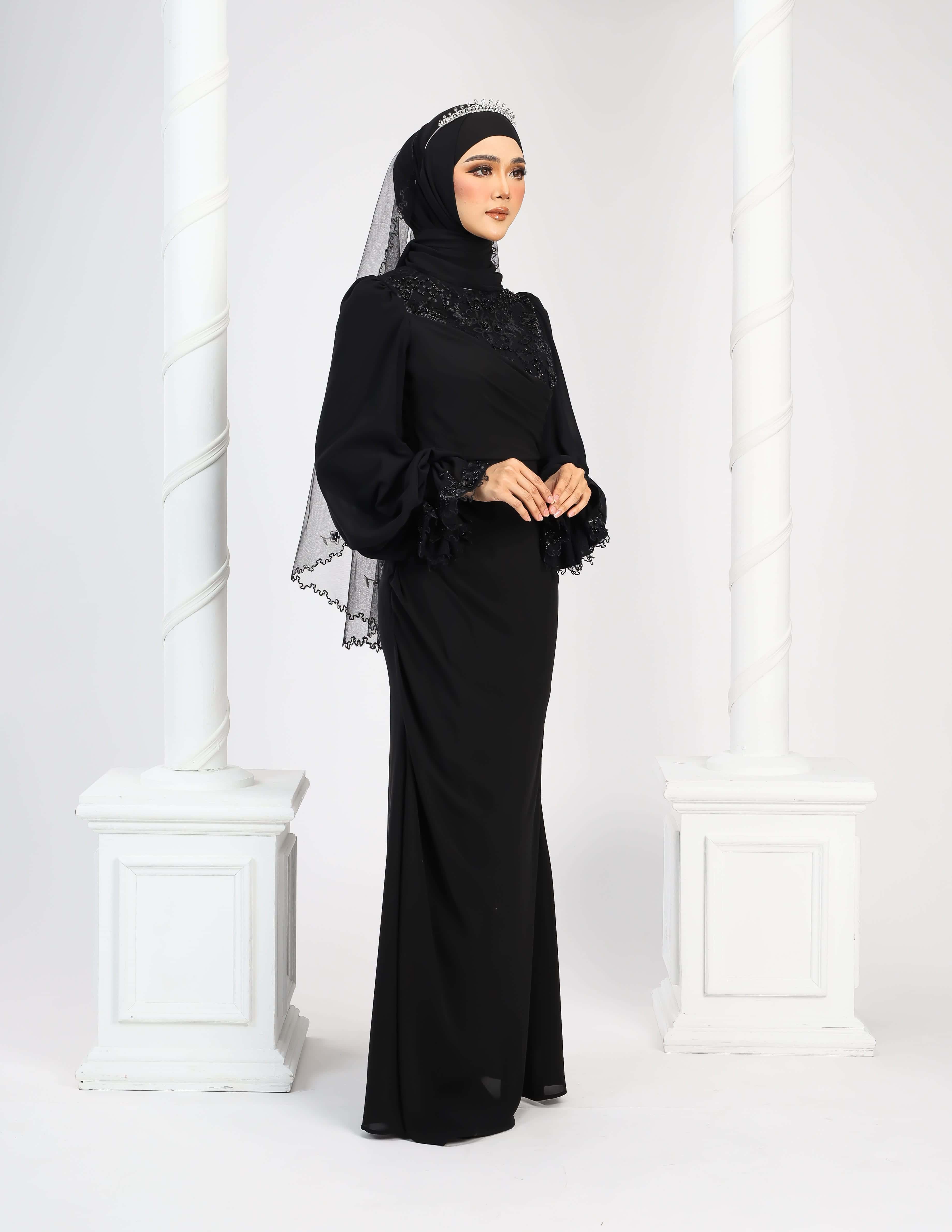 LENORA DRESS (BLACK) - Image 7