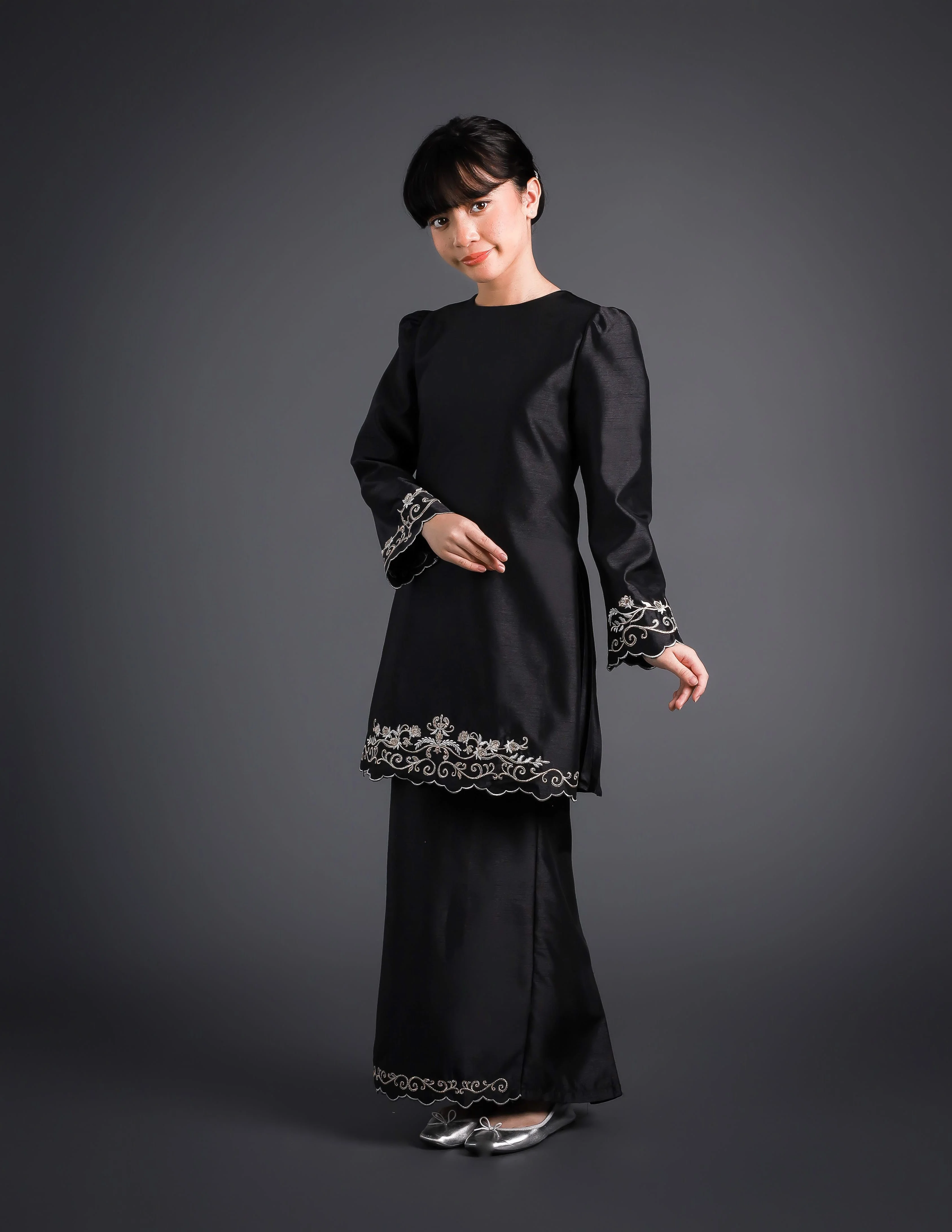 MELATI KURUNG KIDS (BLACK) - Image 3