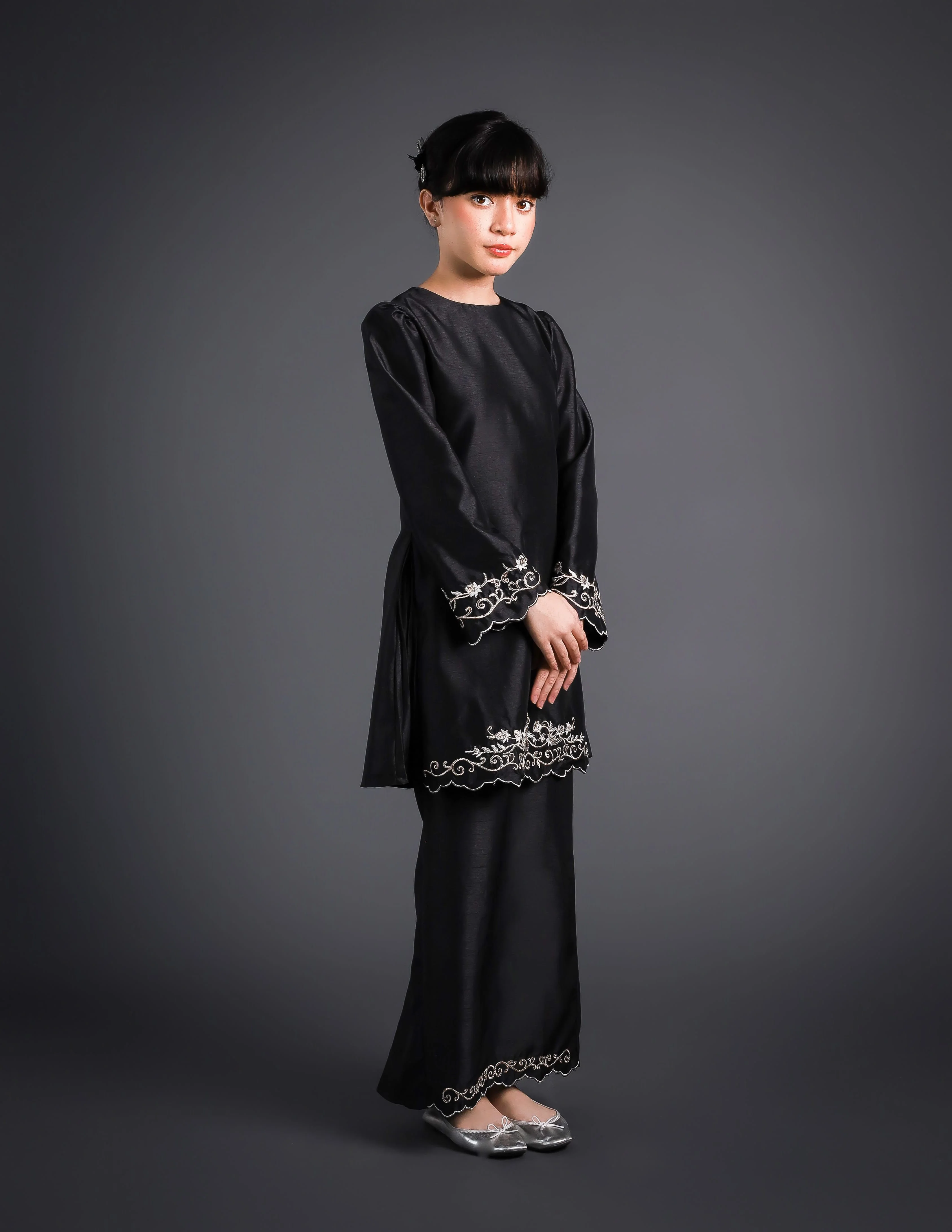 MELATI KURUNG KIDS (BLACK) - Image 5