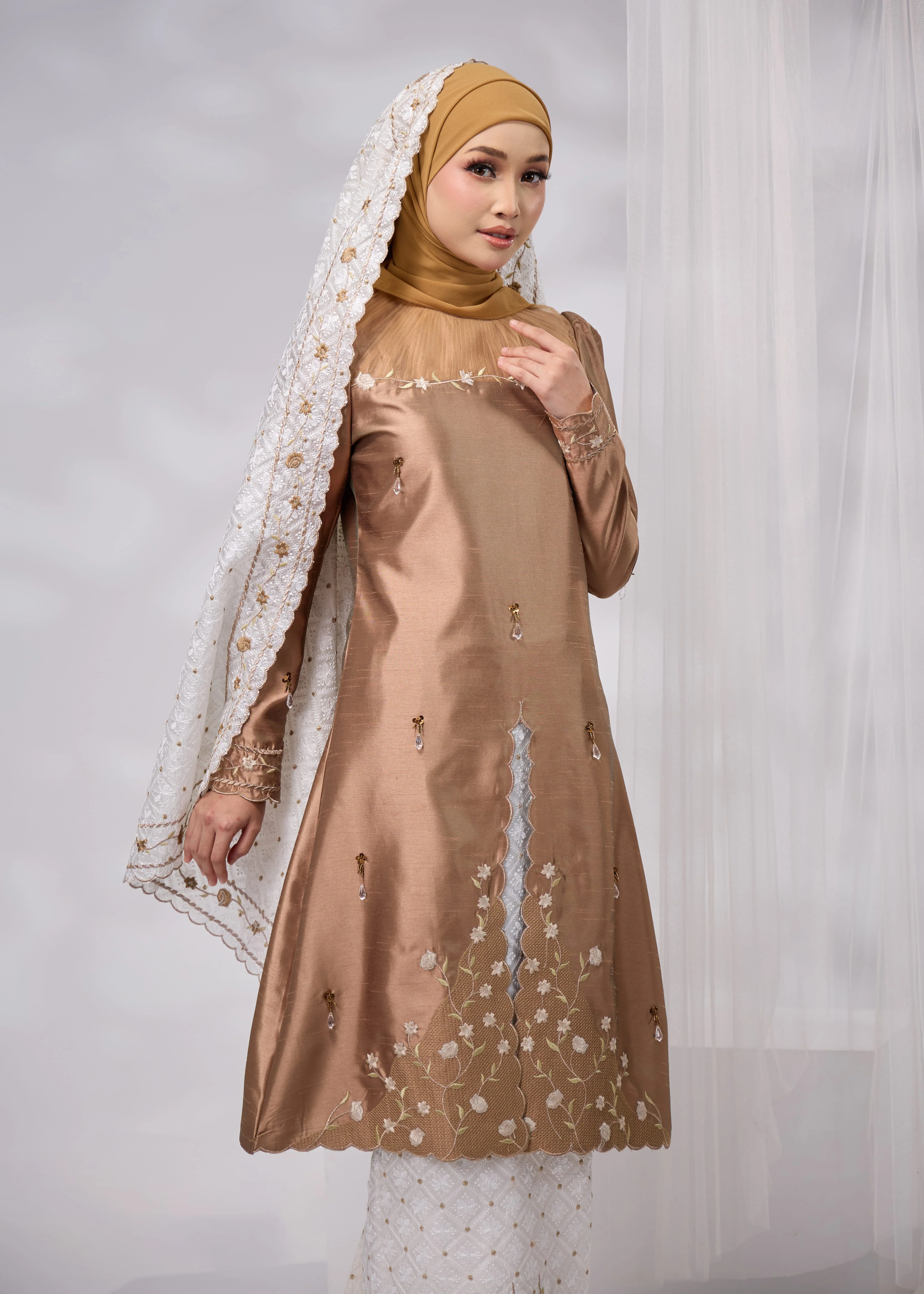 MINOR DEFECT ALANNA KURUNG (KHAKI) - Image 3