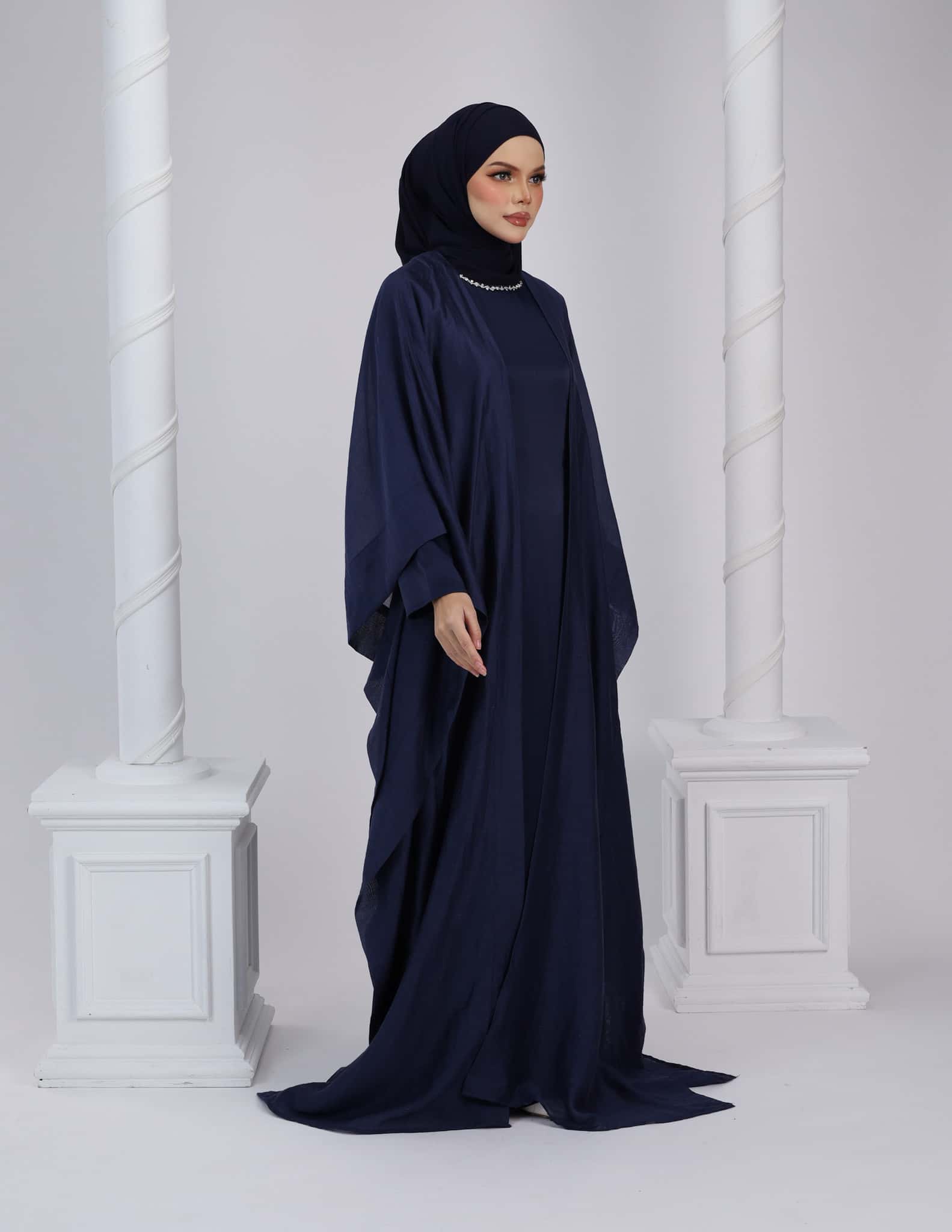 MARYA ABAYA (NAVY BLUE) - Image 4