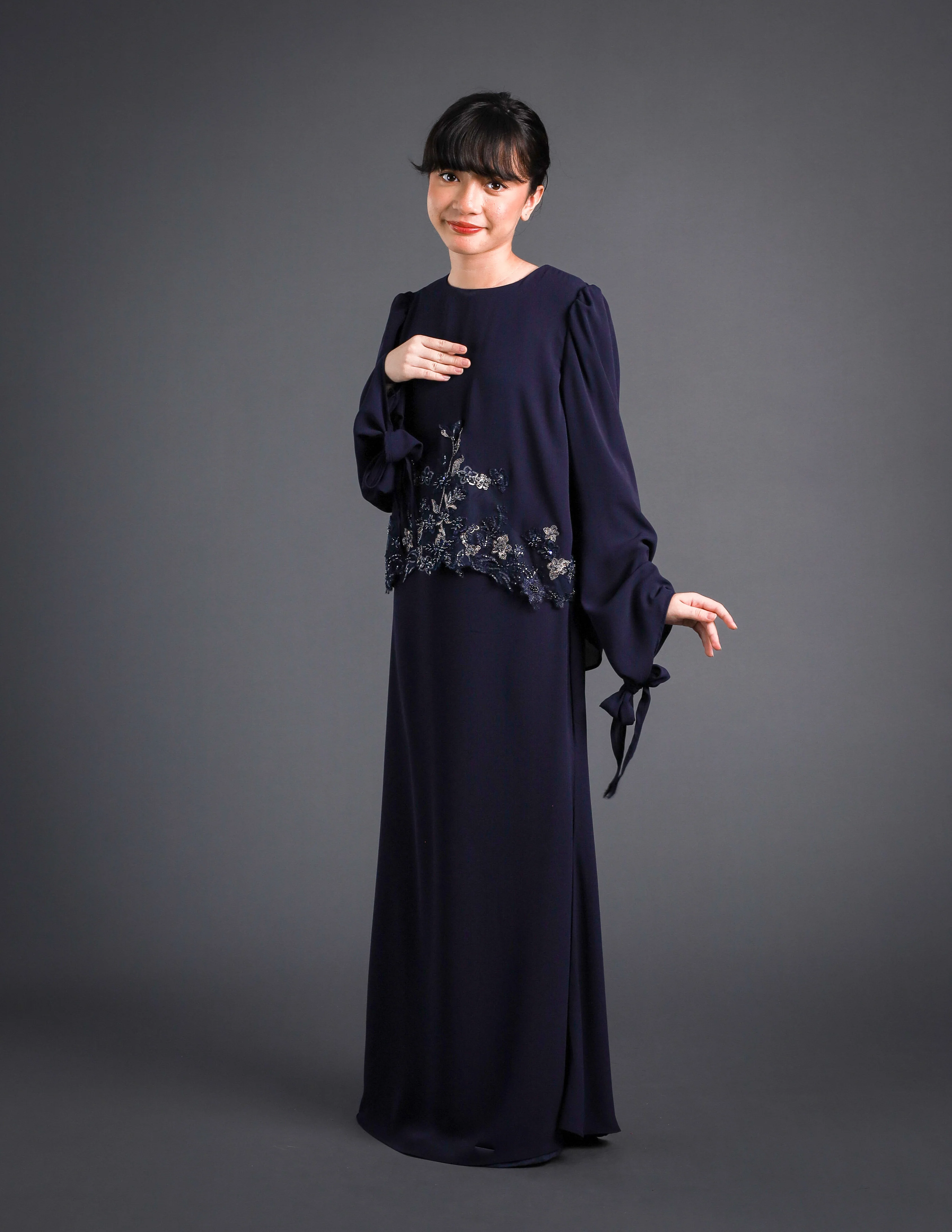 NERISSA KURUNG KIDS (NAVY BLUE) - Image 3