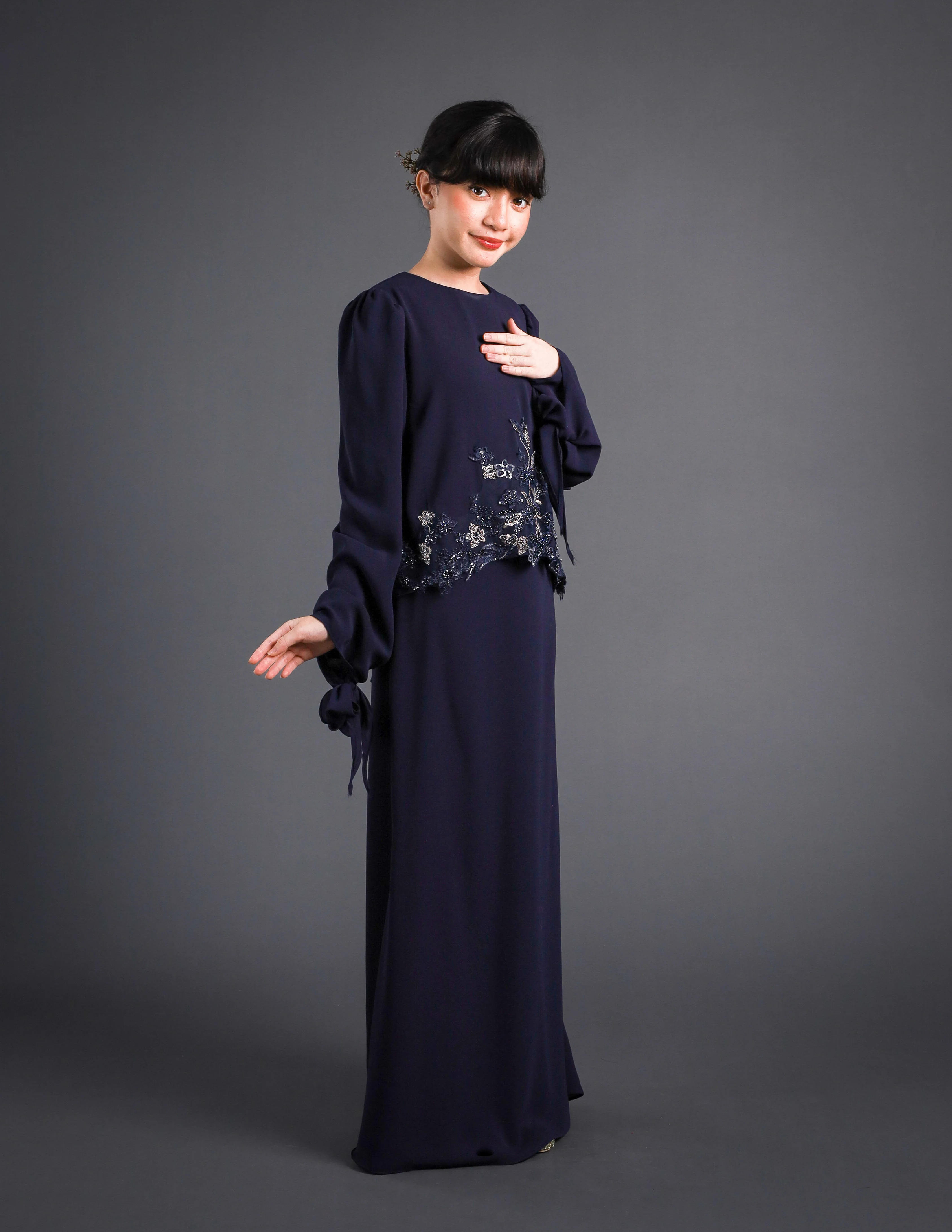 NERISSA KURUNG KIDS (NAVY BLUE) - Image 4