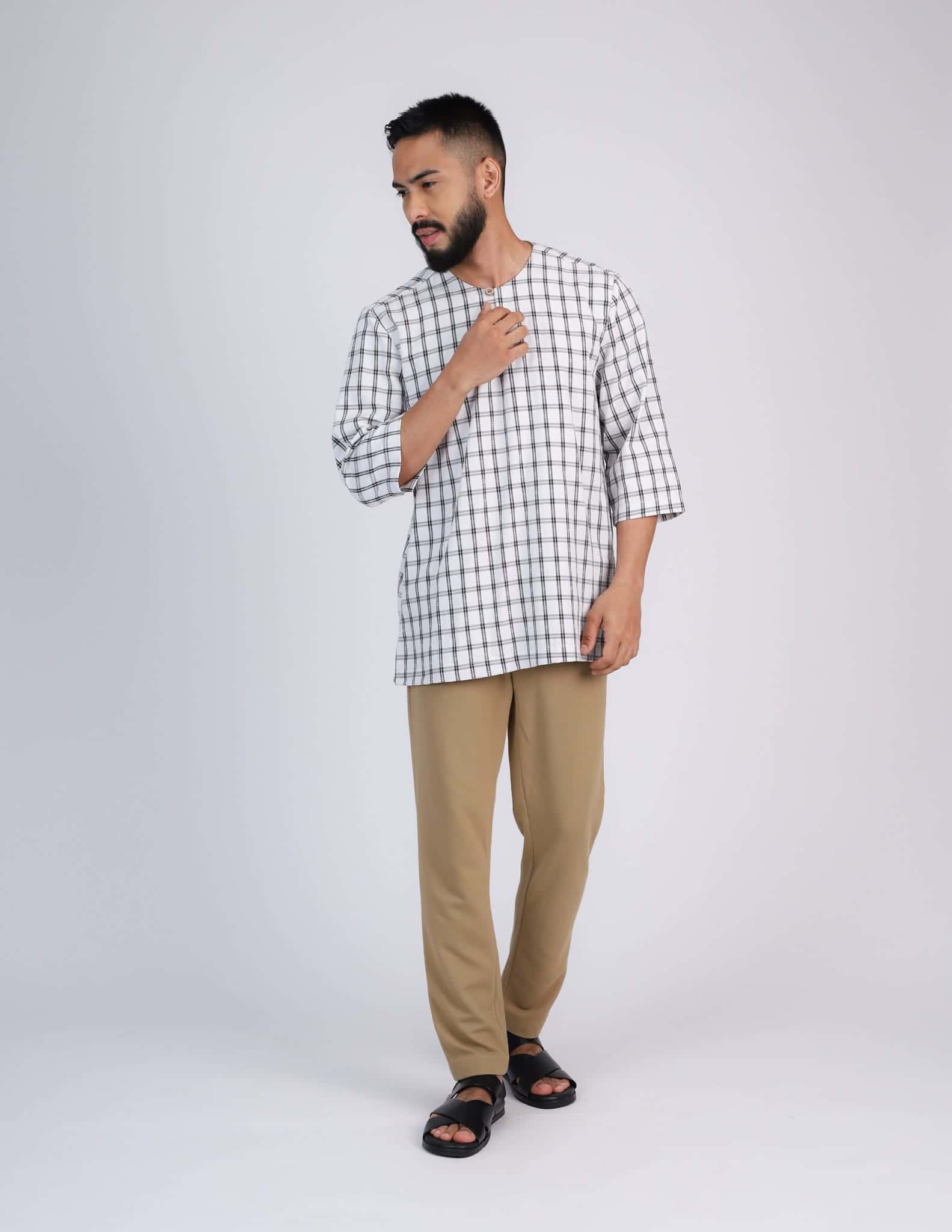 QUDS KURTA (WHITE) - Image 3