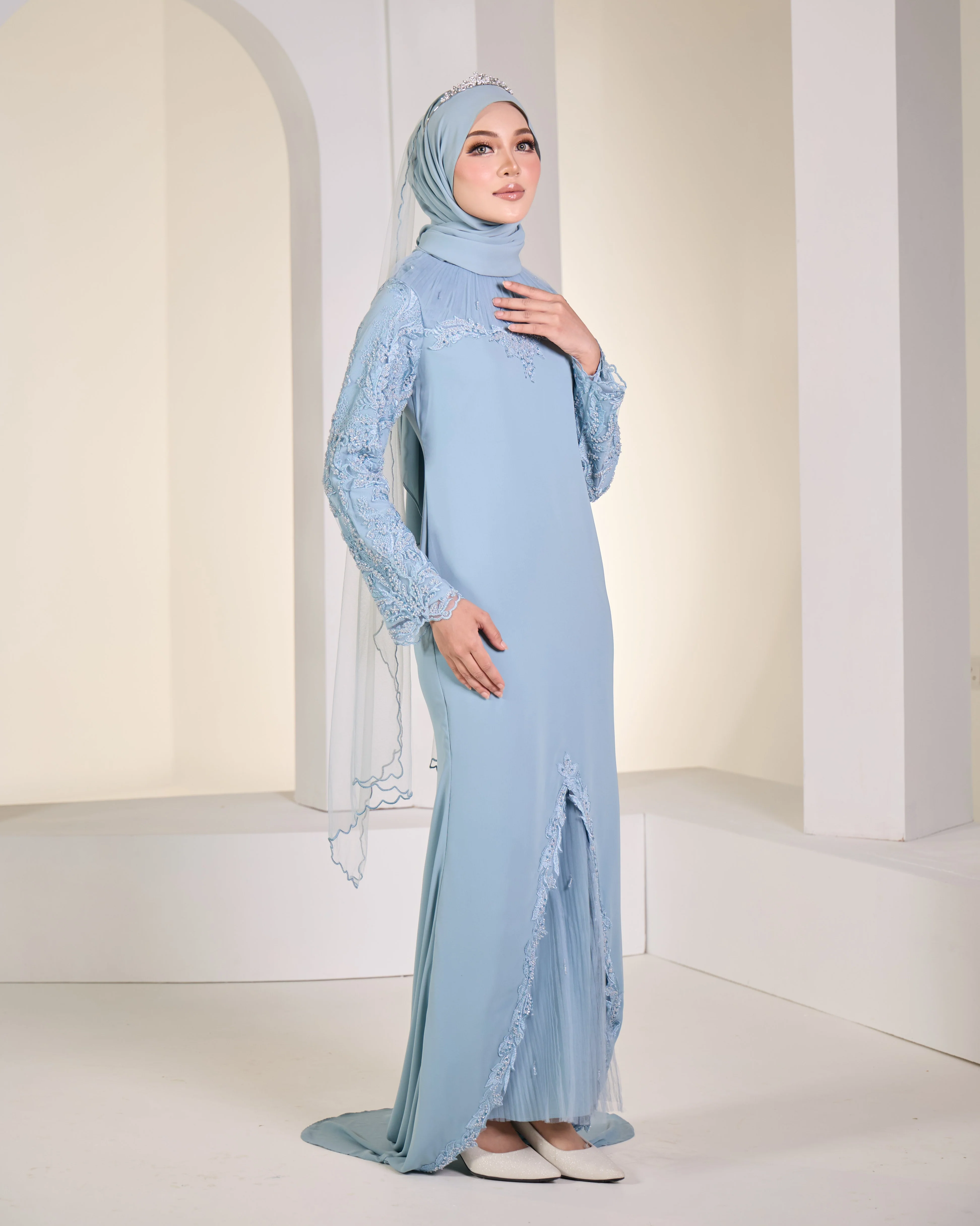 SKYLAR BRIDE DRESS (MISTY BLUE) - Image 4