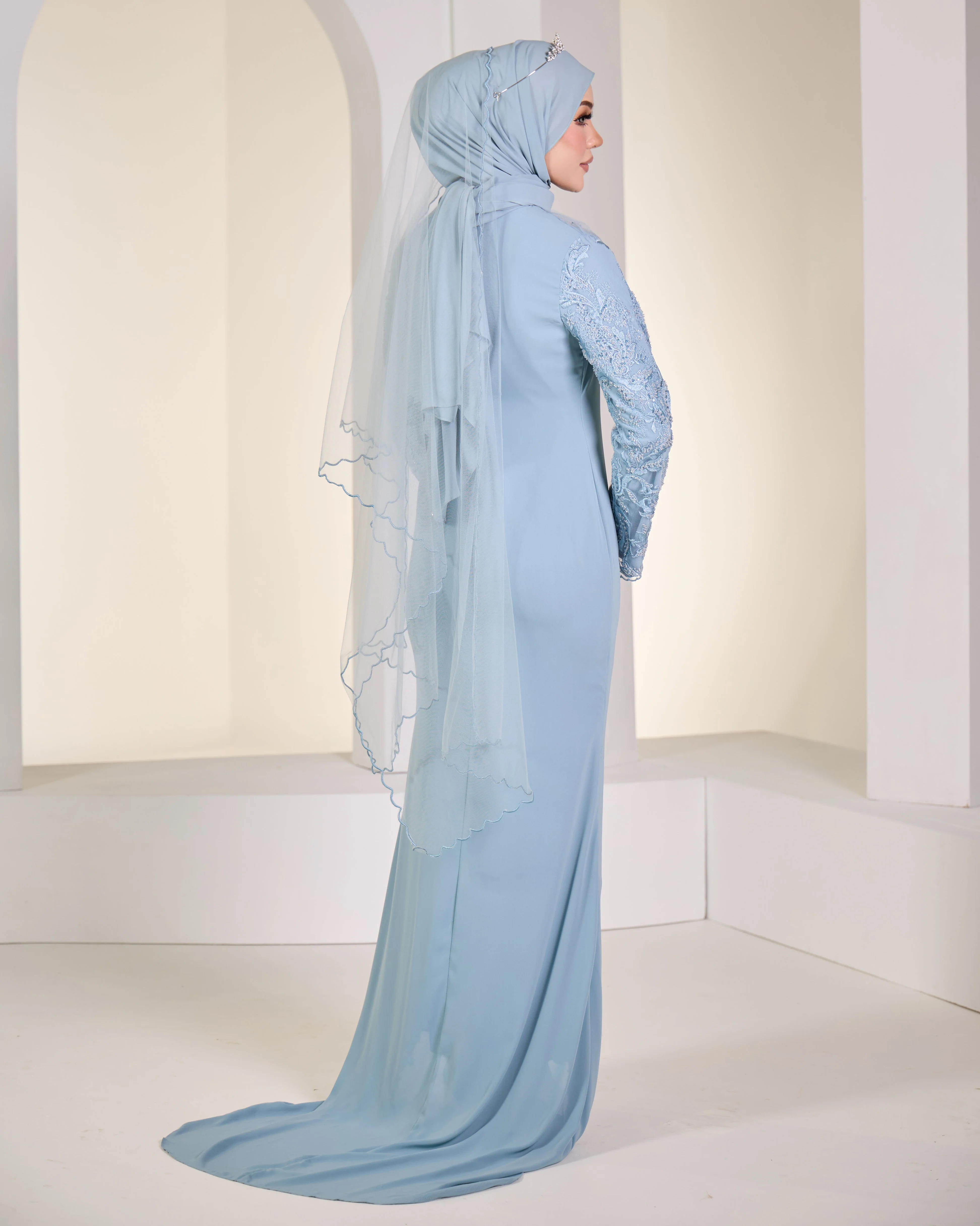 SKYLAR BRIDE DRESS (MISTY BLUE) - Image 5