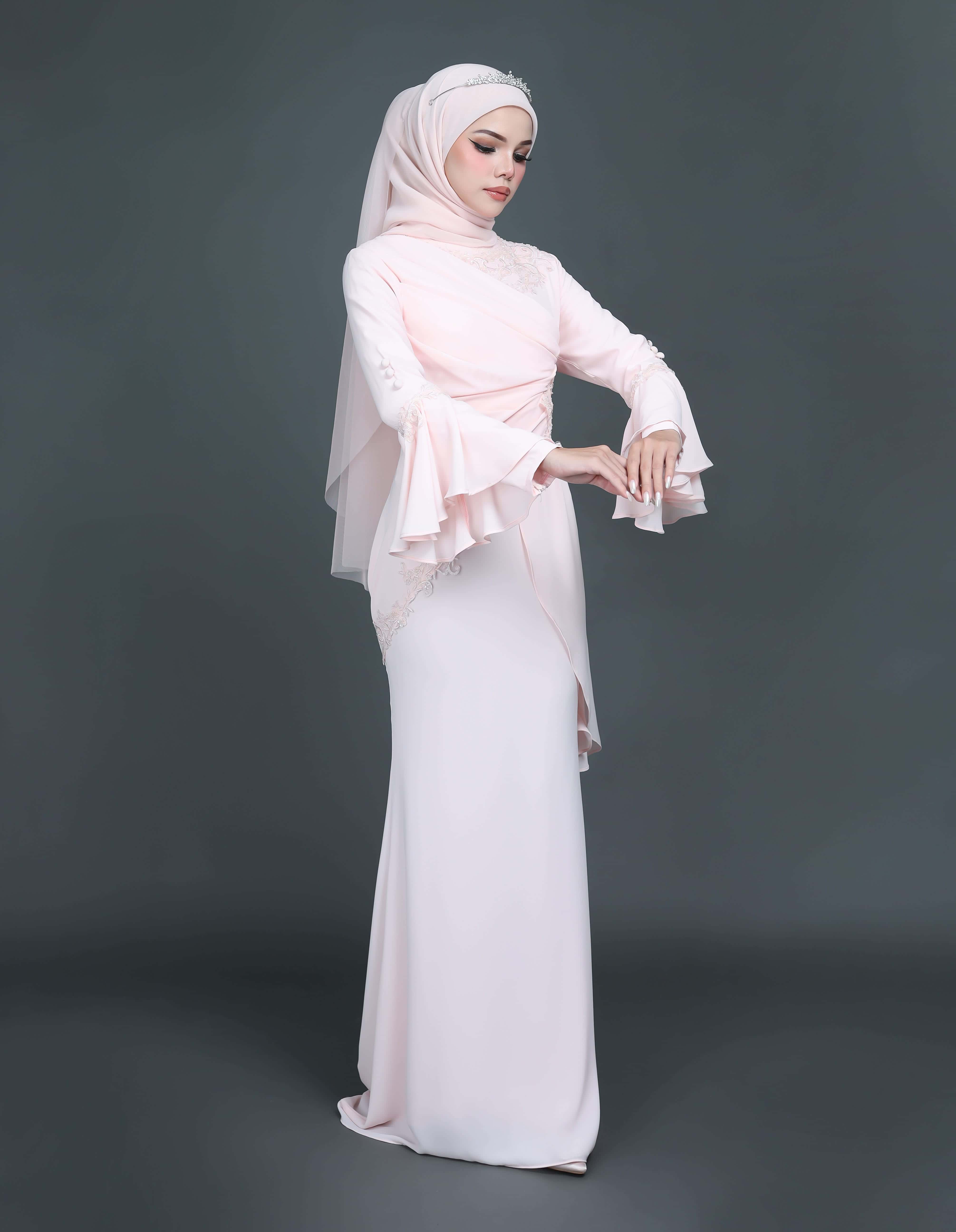 TRISYA DRESS (PEACH) - Image 4