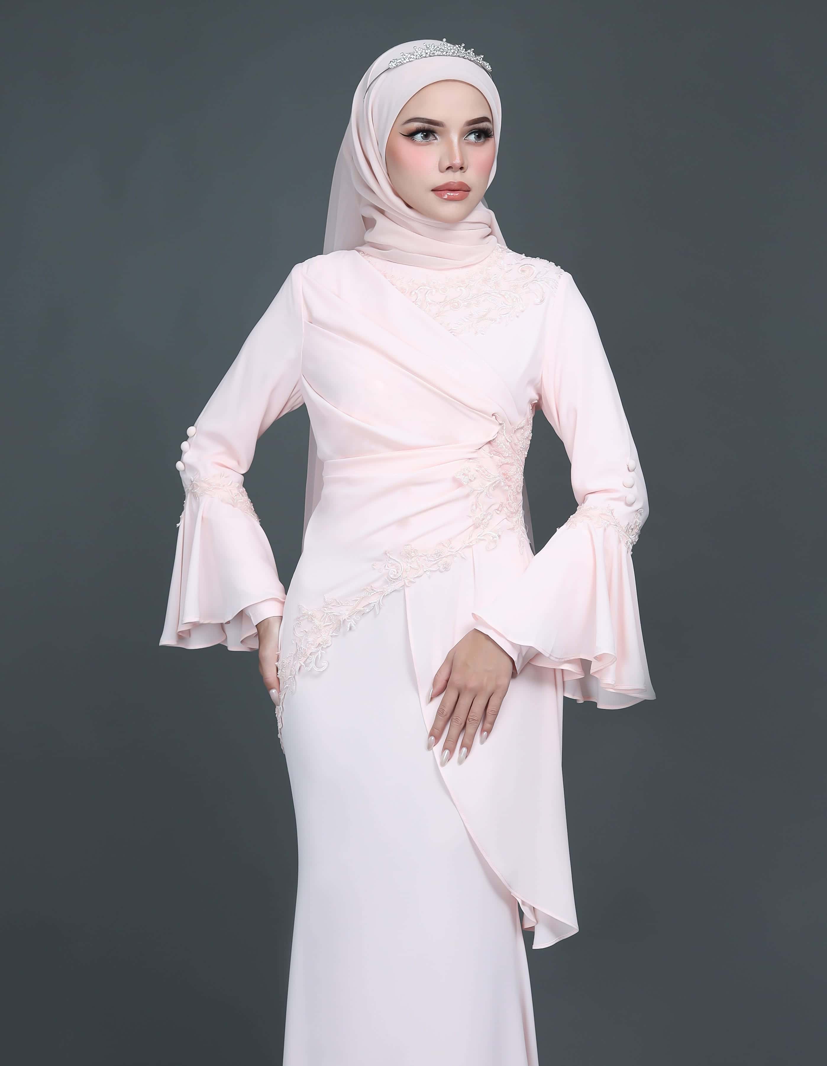 TRISYA DRESS (PEACH) - Image 5