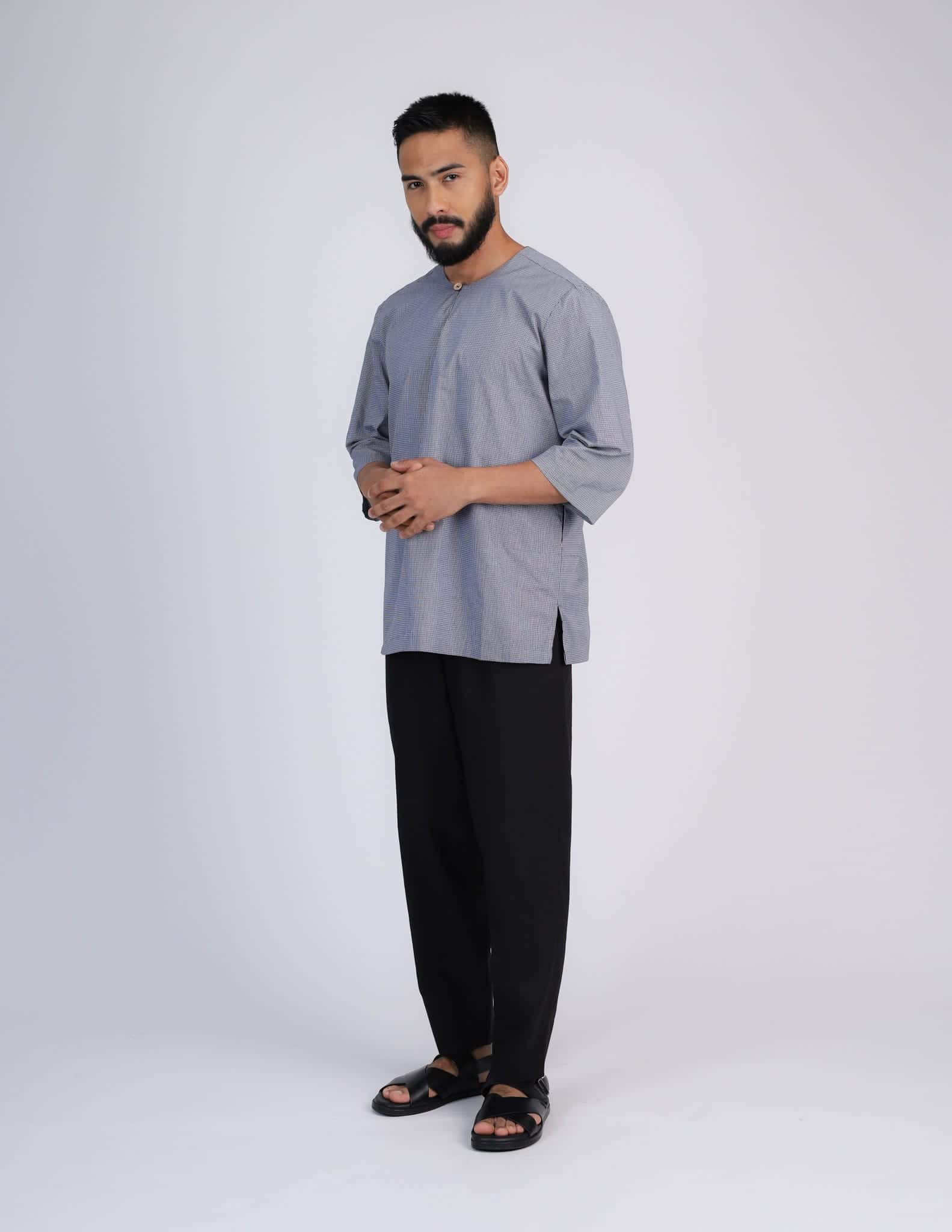 ZAFAR KURTA (BLACK) - Image 3