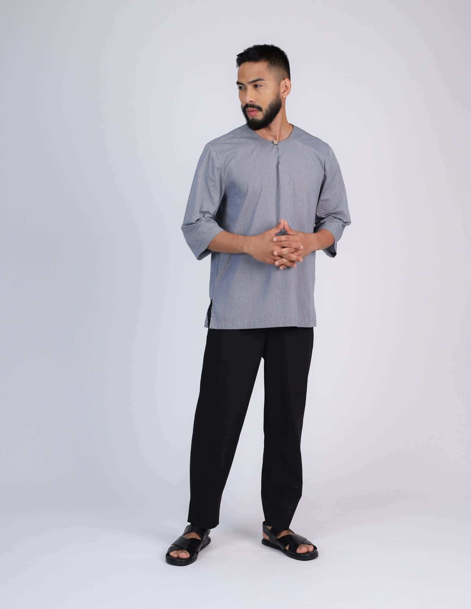 ZAFAR KURTA (BLACK) - Image 4