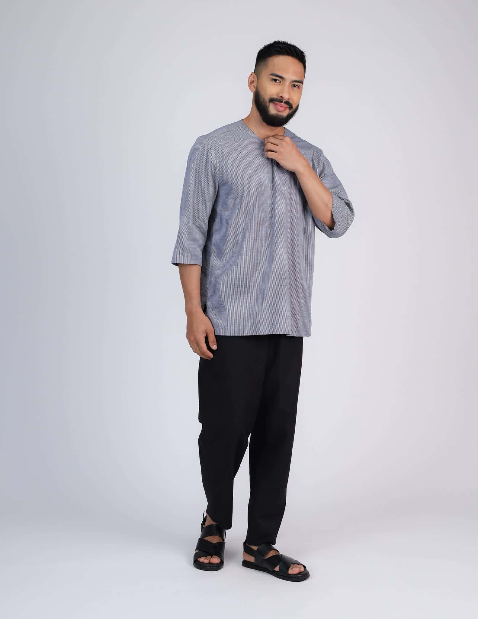 ZAFAR KURTA (BLACK) - Image 6